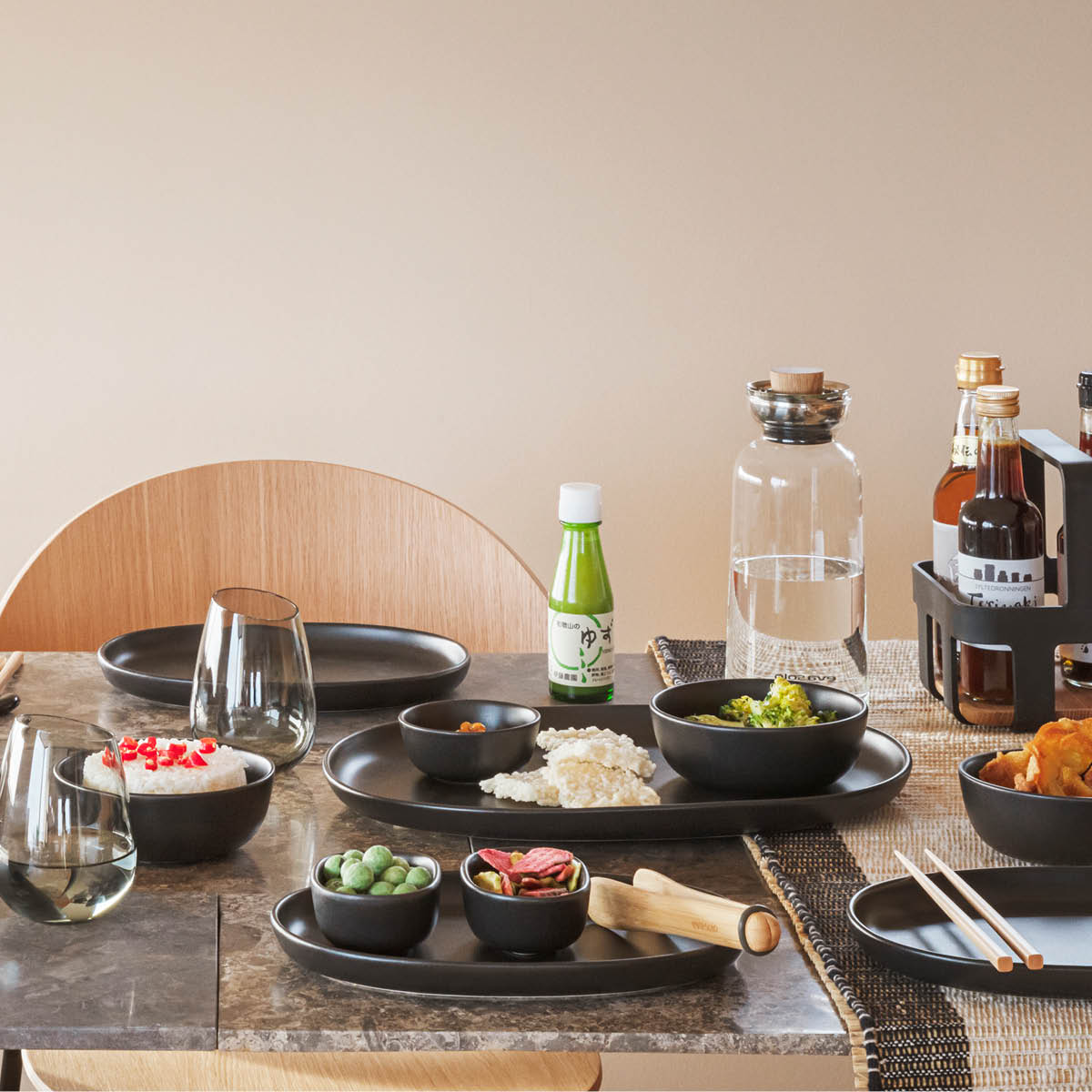 Eva Solo Nordic Kitchen ovalt serveringsfat 36 cm svart