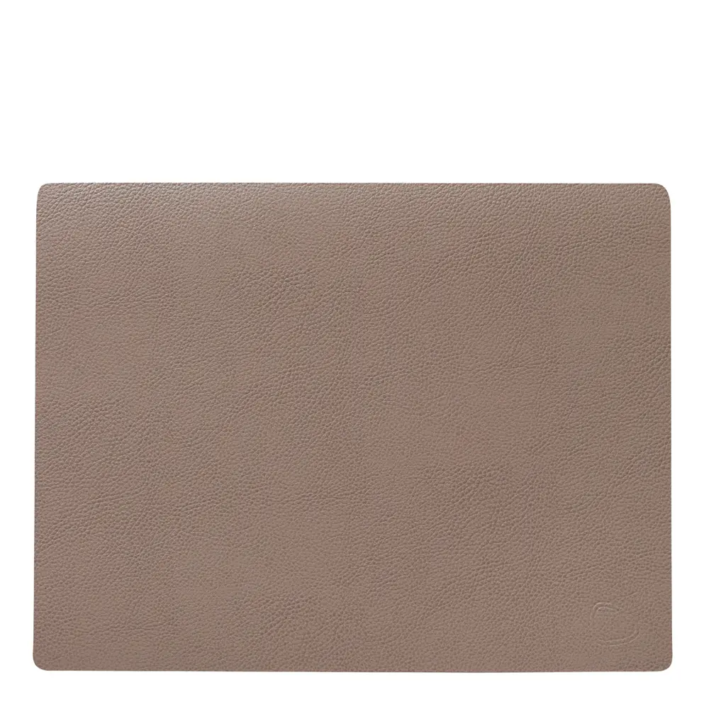 Rectangle Leather Serene Pöytätabletti 26x34,5 cm Mole Grey