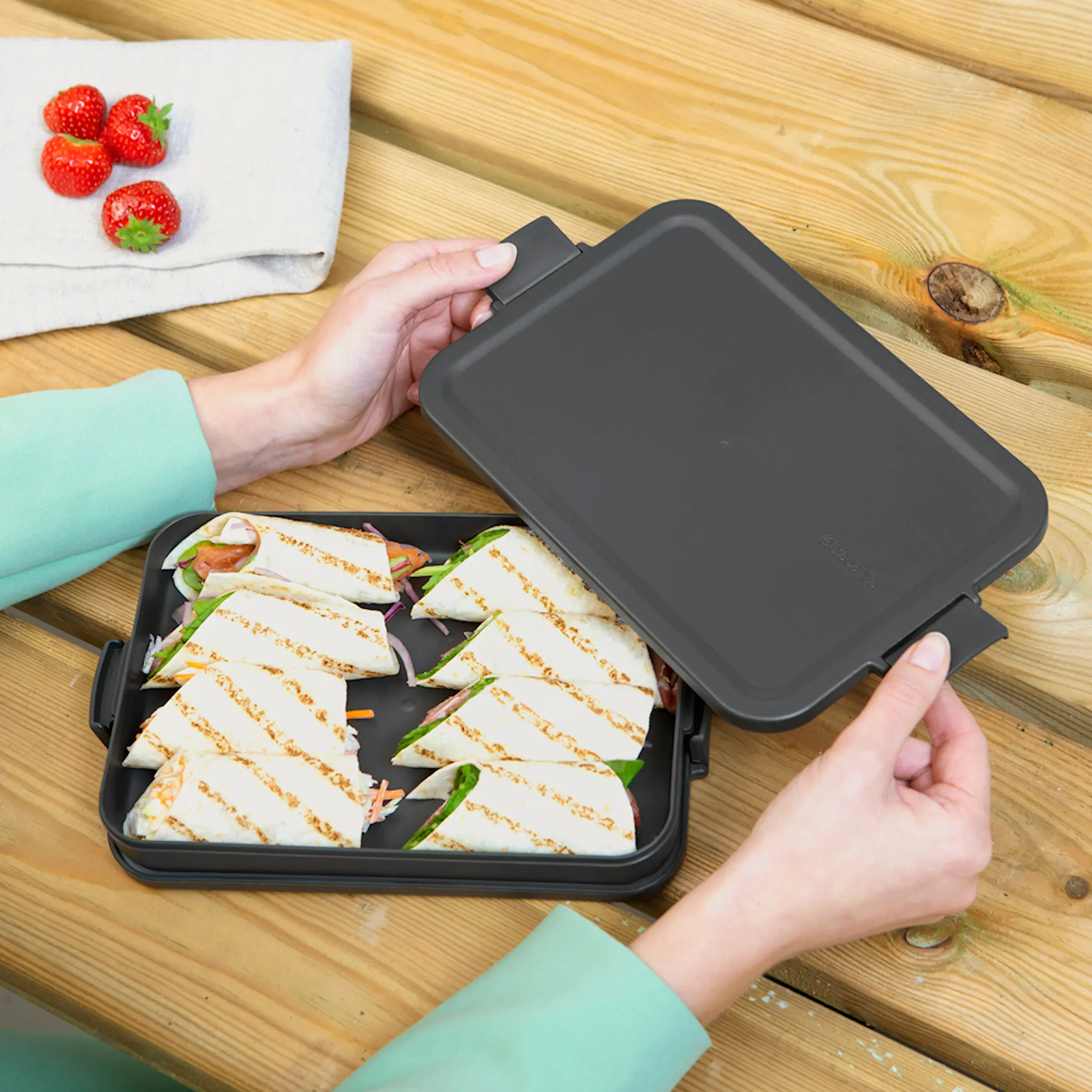 Brabantia Make & Take matlåda 1,1 L 3,7×16,6×25,5 cm mörkgrå