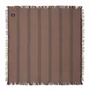 Randig tygservett med fransar 50x50 cm brun/svart