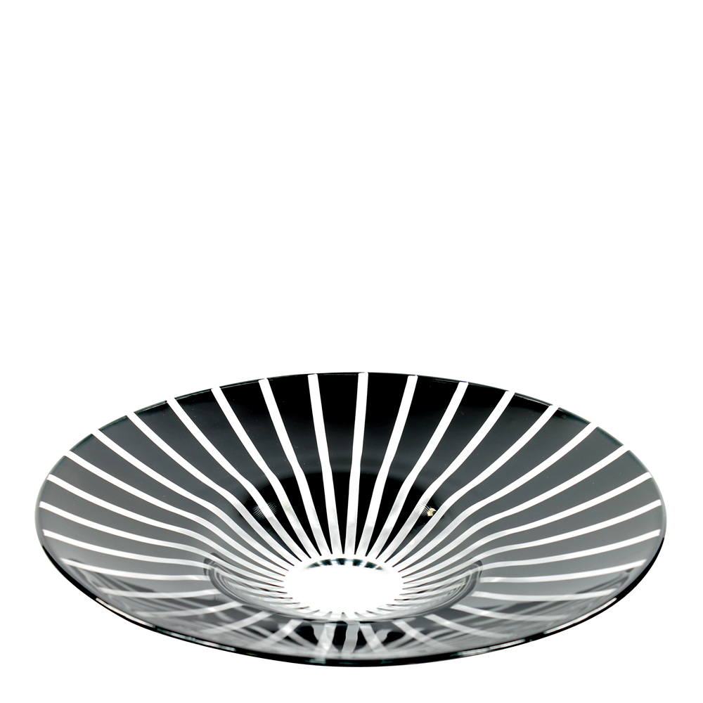 Nybro Crystal - Twist Vati 35 cm Musta