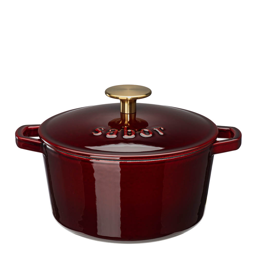 Sabor Classic gjutjärnsgryta 2 L Zinfandel Brass