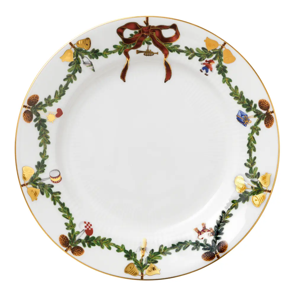 Star Fluted Christmas Lautanen 21 cm