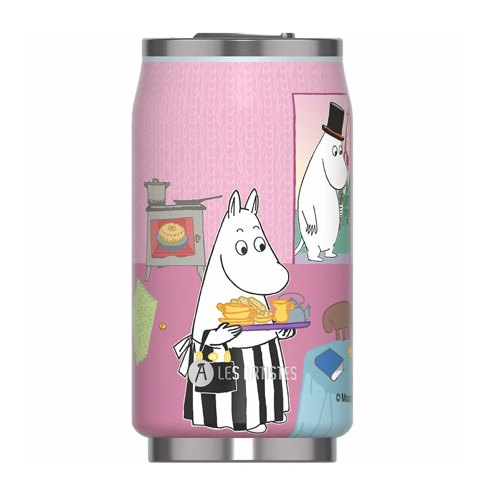 Can it Moomin Termospullo 0,28 L Tea time pink