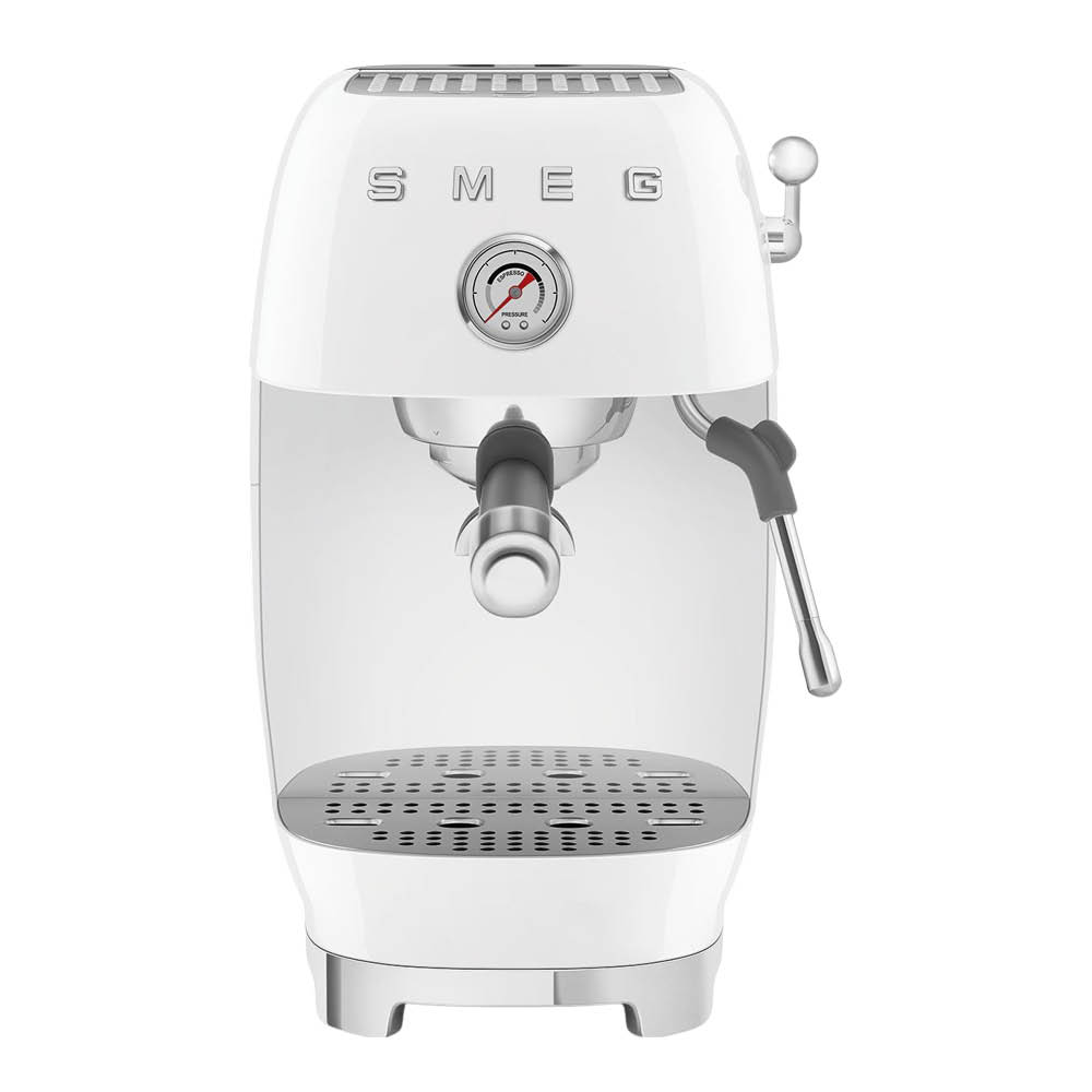 Smeg - Smeg Manuaalinen Espressokone Cold Brew -toiminnolla ECF03 Valkoinen