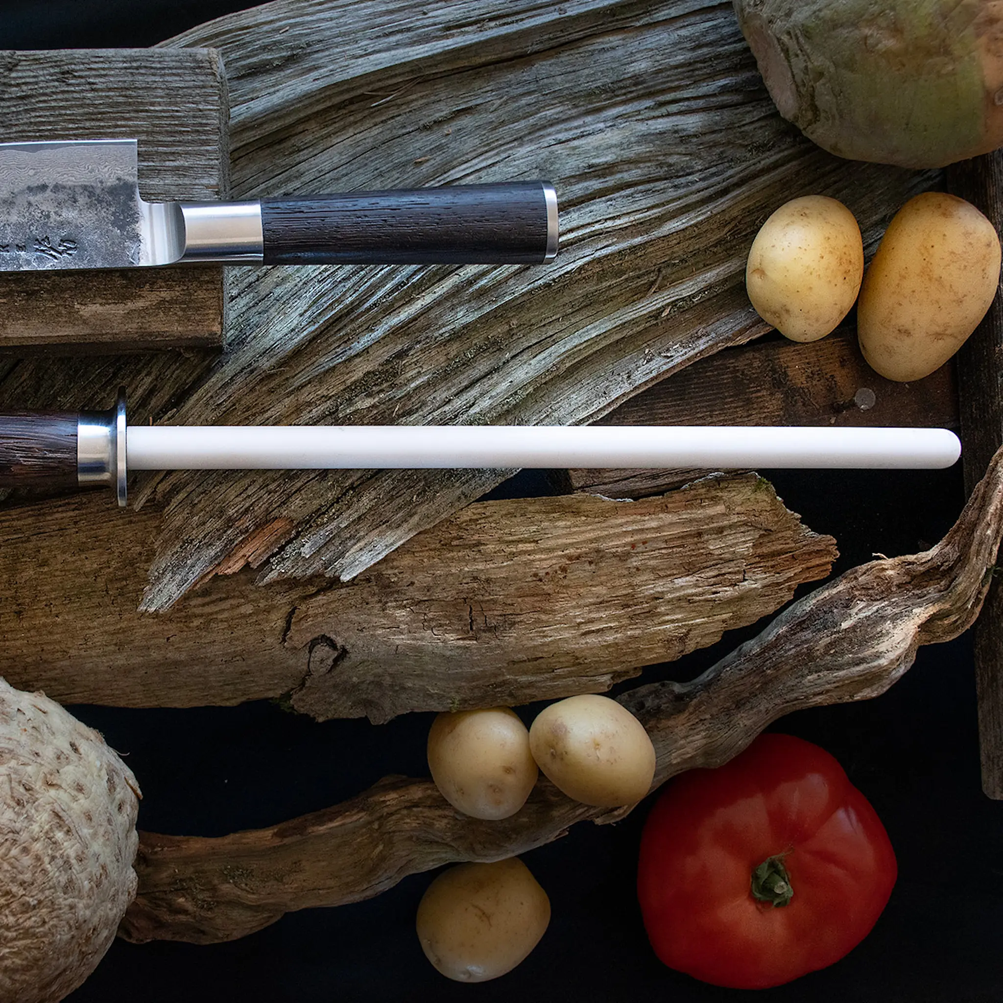 Satake Kuro Keramiskt Bryne 26 cm Trä