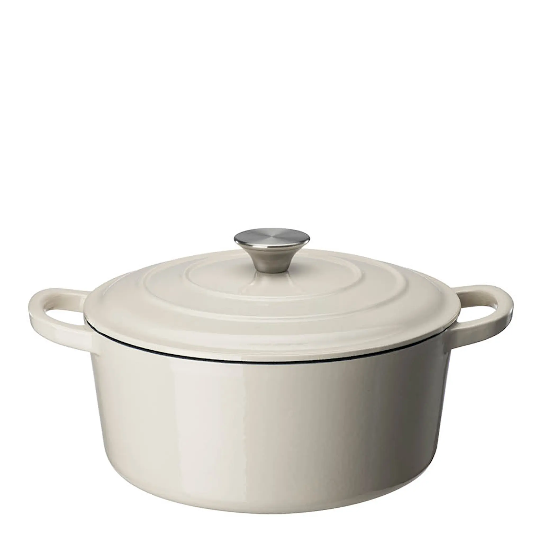 Sabor Basic støpejernsgryte 4,2L krem