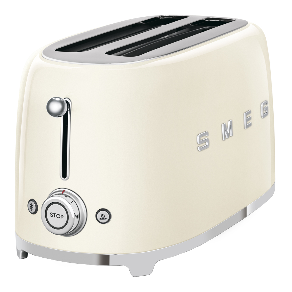 Smeg Brødrister TSF02 4 skiver krem