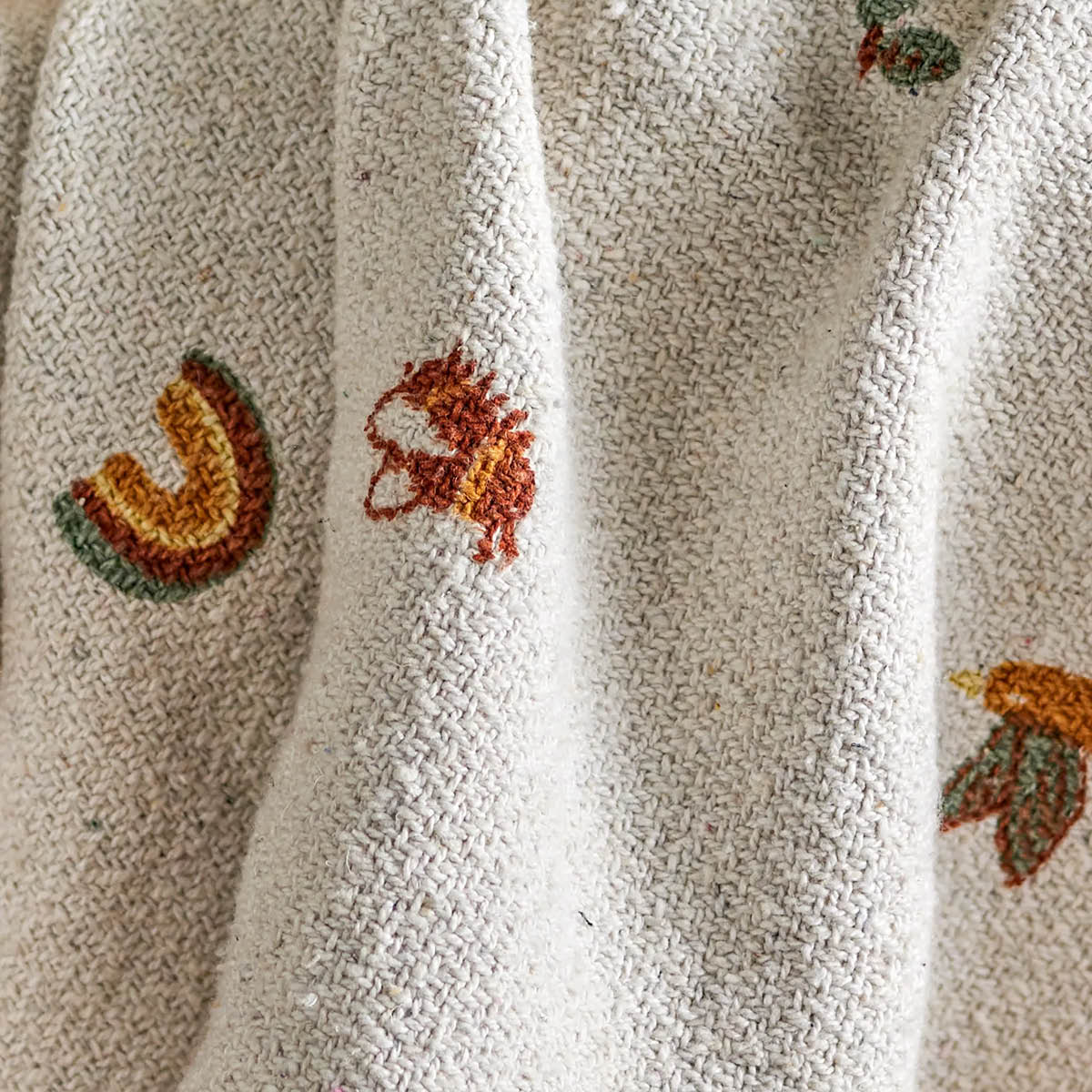 Bloomingville MINI Pledd Agnes 100x80 cm natur