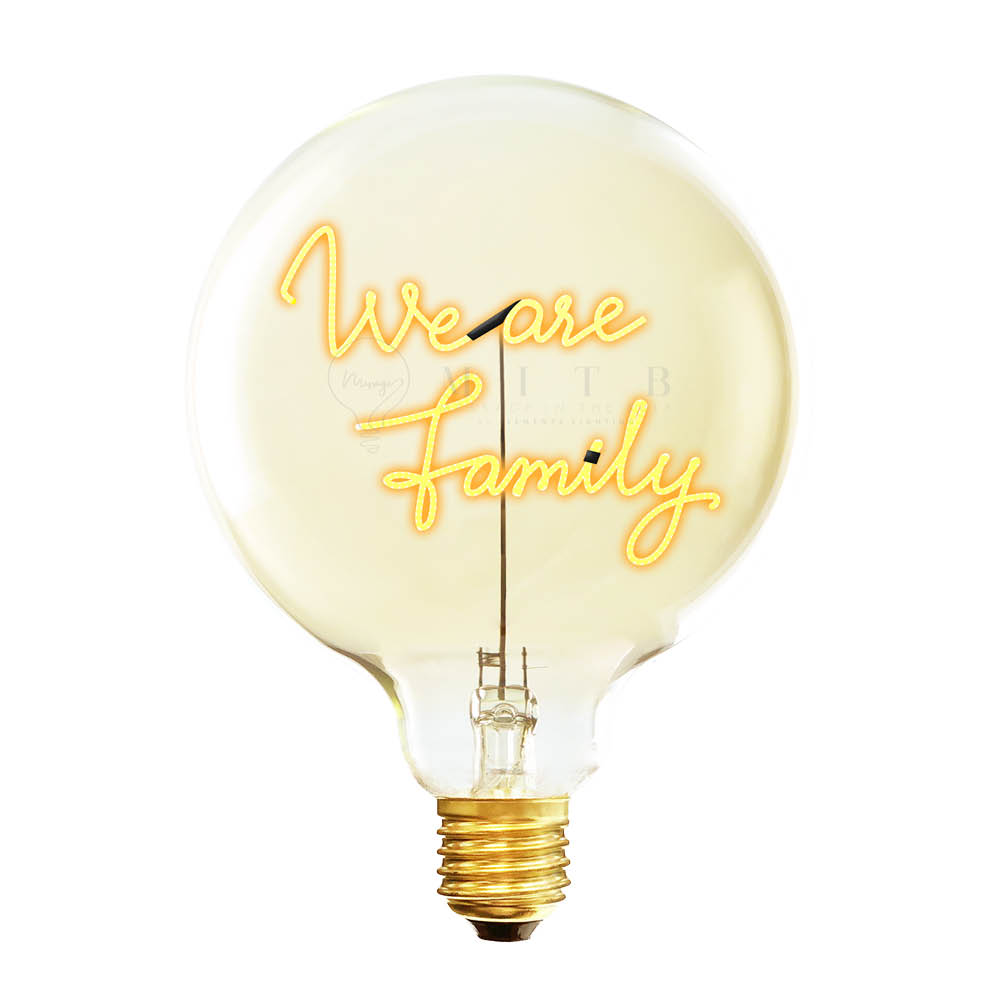 Elements Lighting MITB glödlampa LED 17 cm We Are Family bärnsten