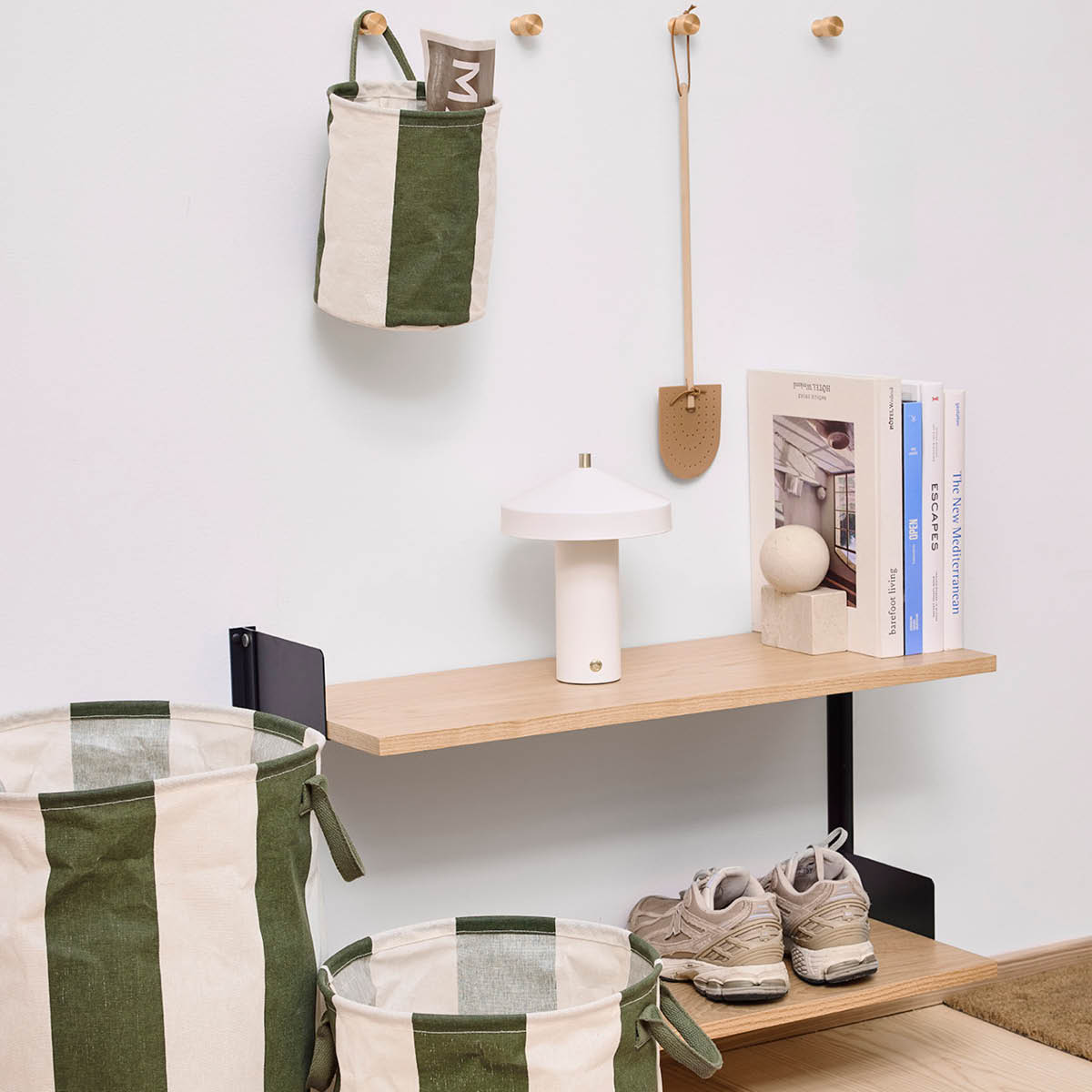 OYOY Kara förvaringskorg 32x32x32 cm 2-pack Mörkgrön