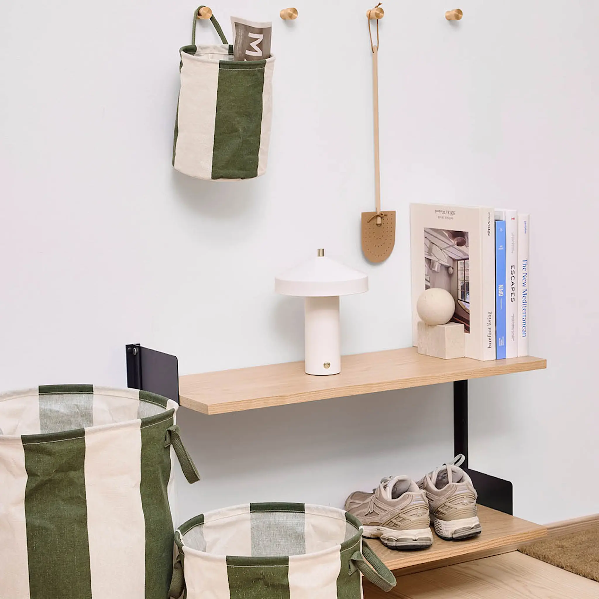 OYOY Kara förvaringskorg 32x32x32 cm 2-pack Mörkgrön