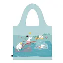 Mumin shoppingkasse 20 L Playing on the beach blue