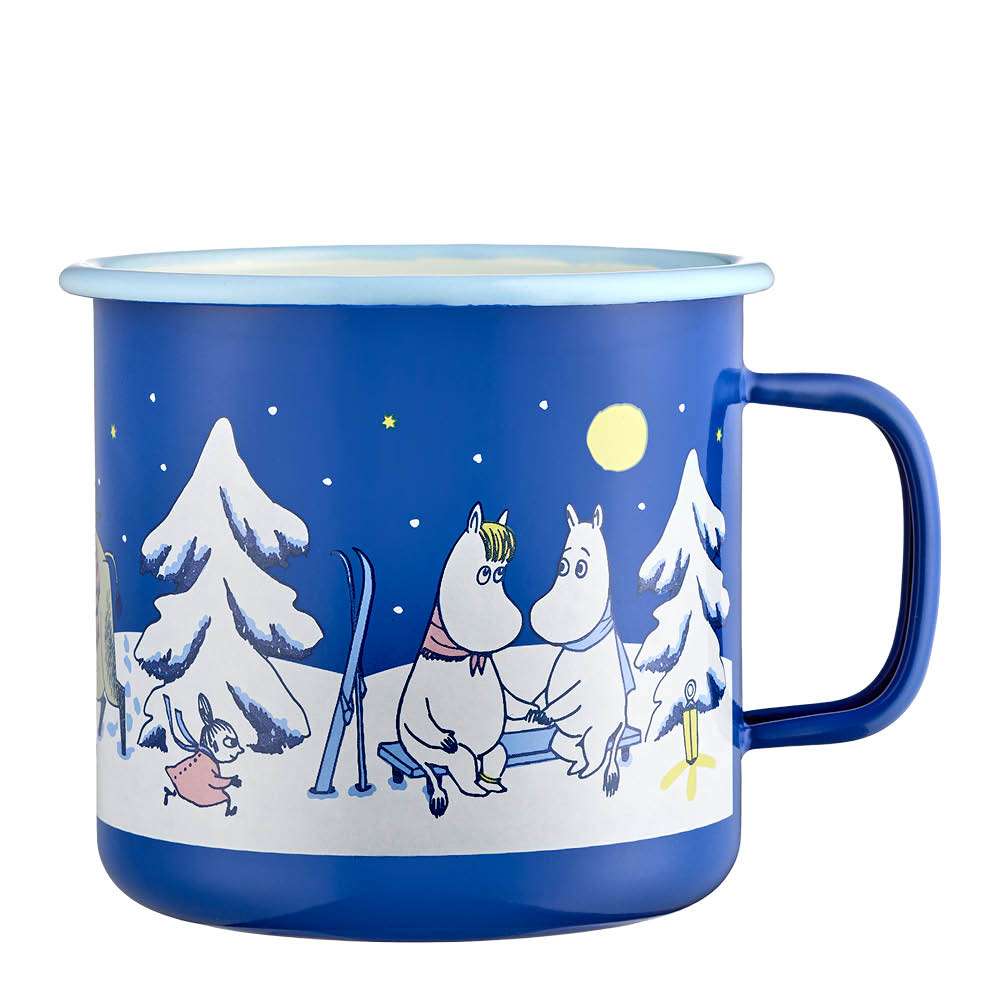 Muurla Muumi Emalimuki Tähtiyö 80 cl Sininen