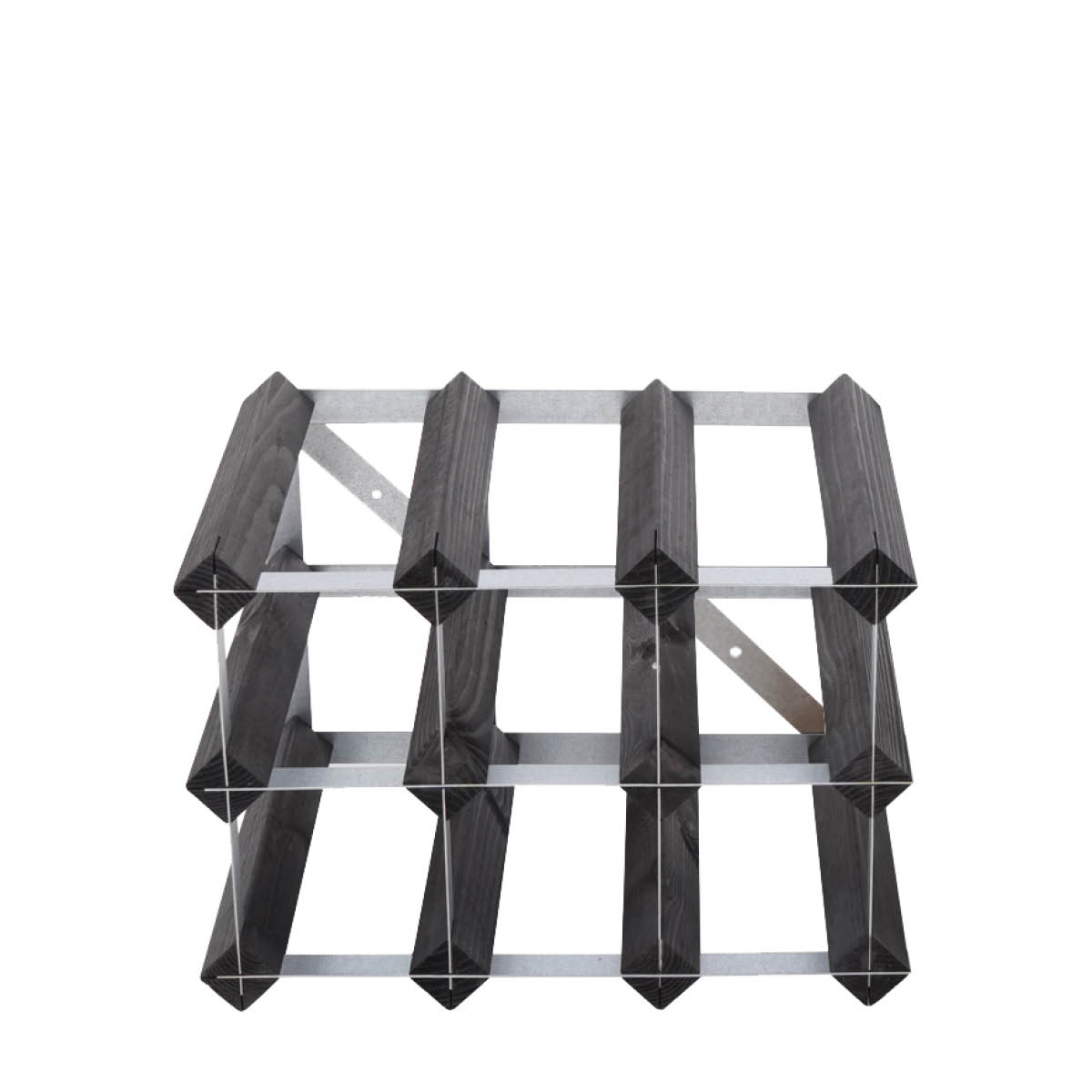 Traditional Wine Rack Vinstativ 9 flasker montert svart