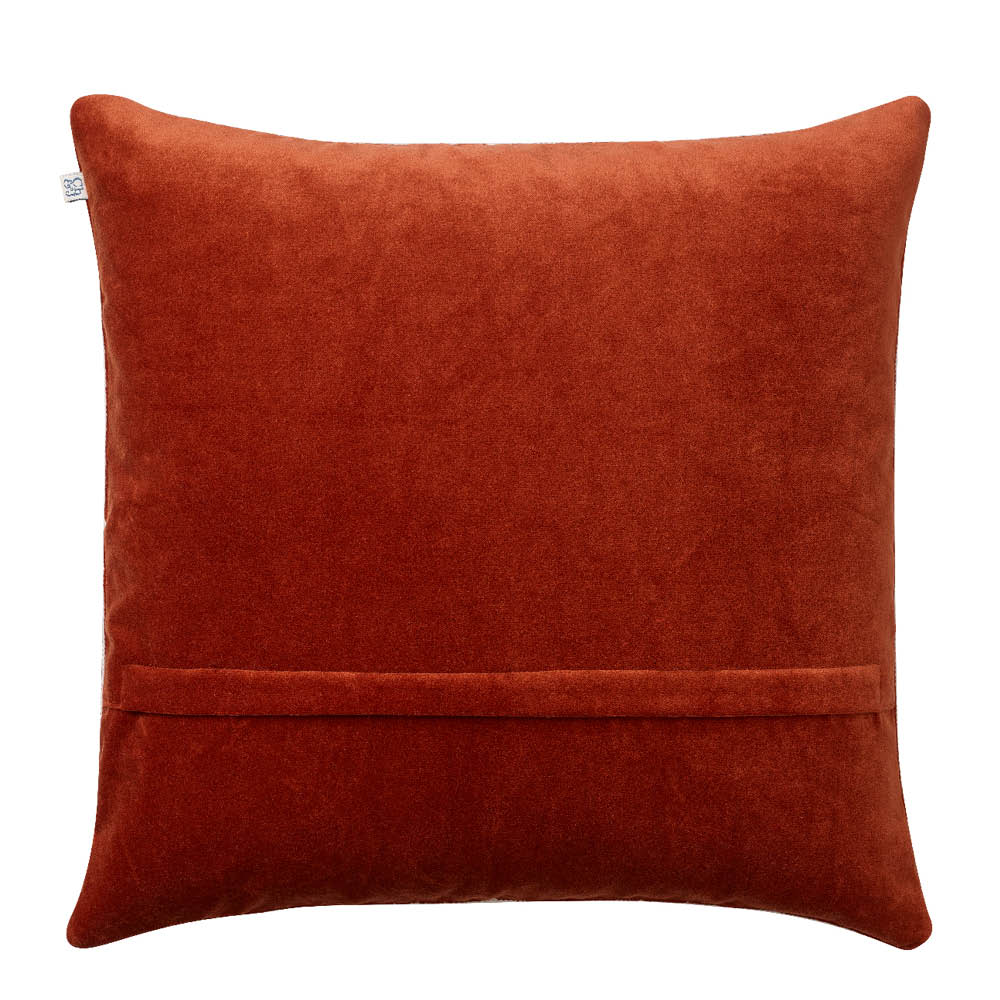 Chhatwal & Jonsson Deva kuddfodral sammet 50x50 cm Rust