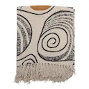 Giano pläd 160x130 cm natur/svart/brun