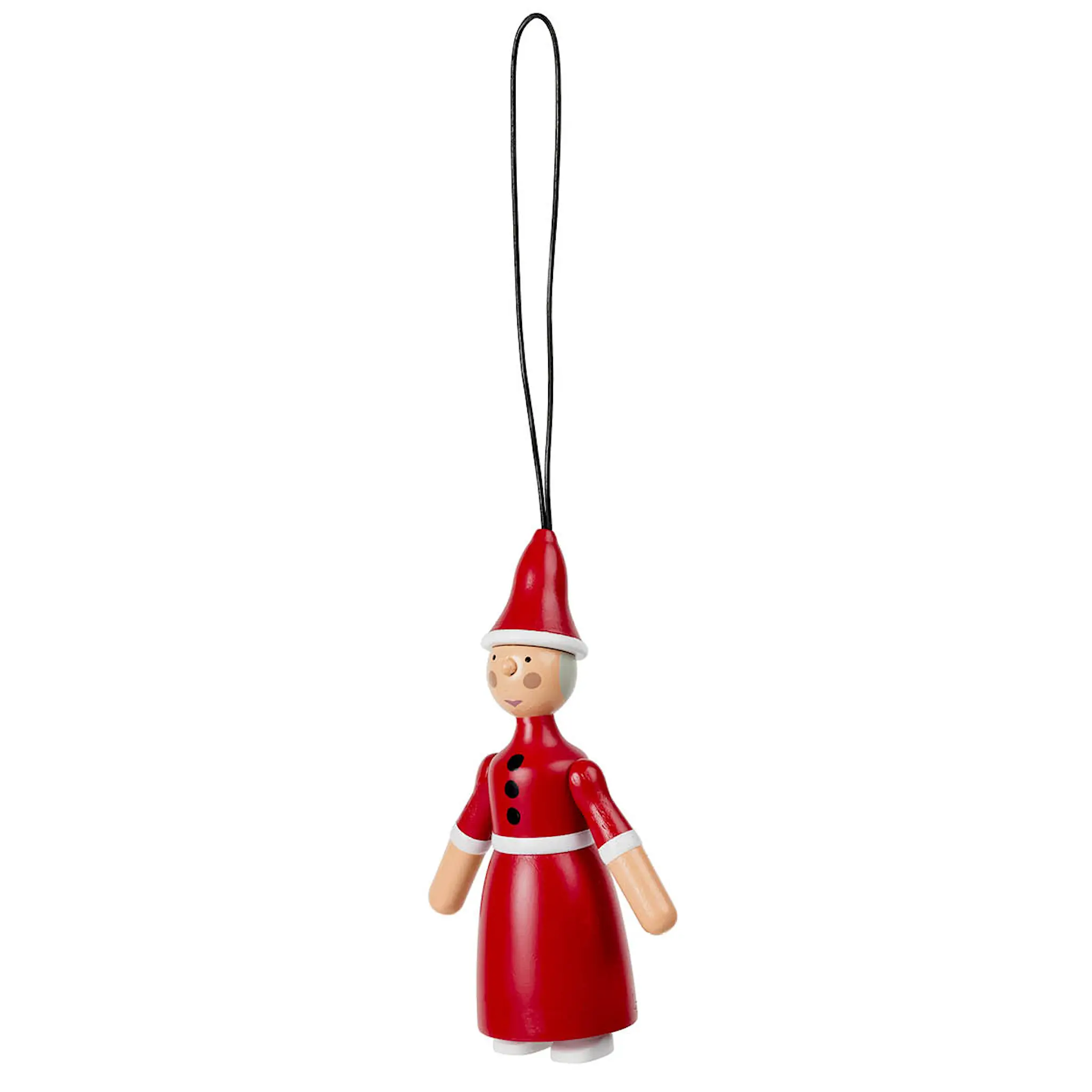 Kay Bojesen Denmark Kay Bojesen Ornaments Santa Claus & Clara 10 cm Röd/Vit