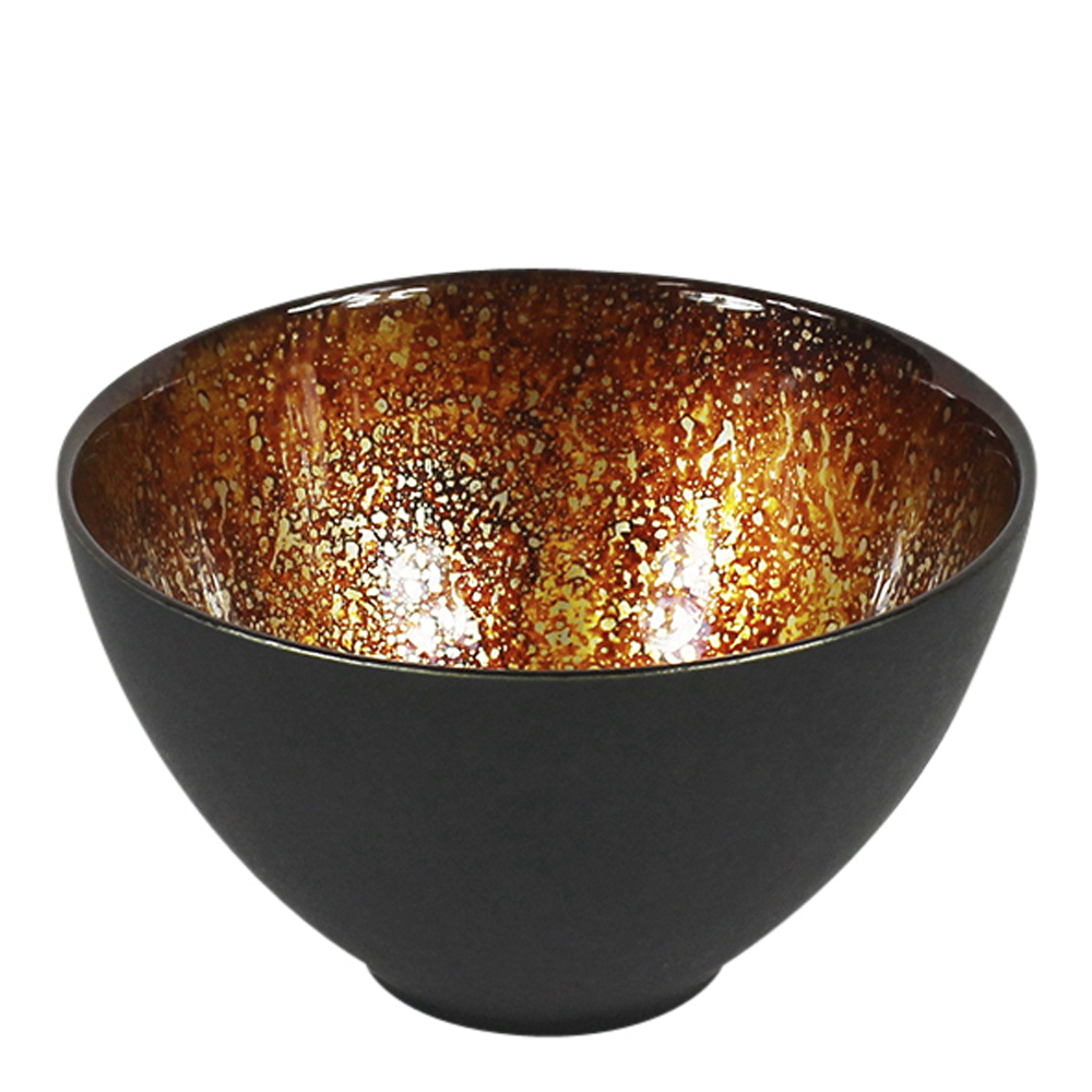 Nybro Crystal Lizzy Skål 11,5 cm Svart/Lava