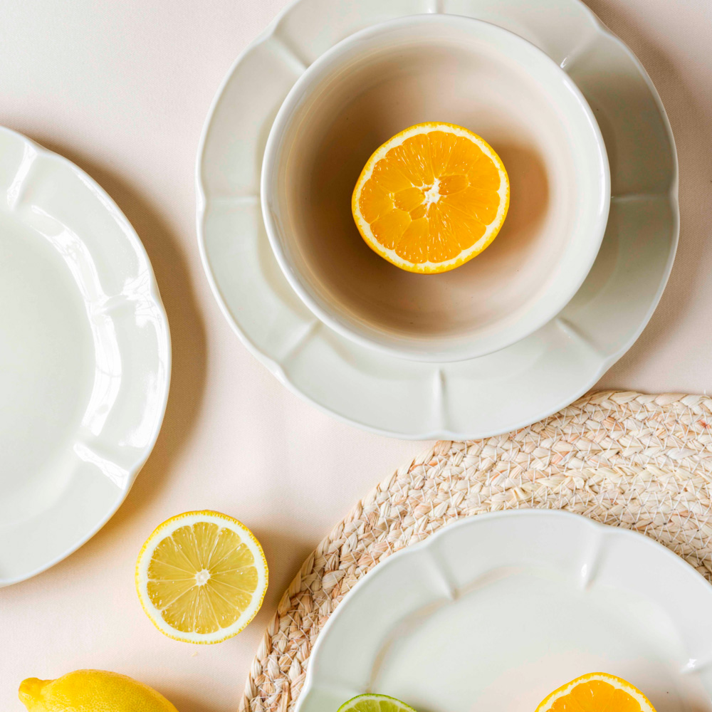 Aida Søholm Solvej asjett 22 cm Creamy Sand