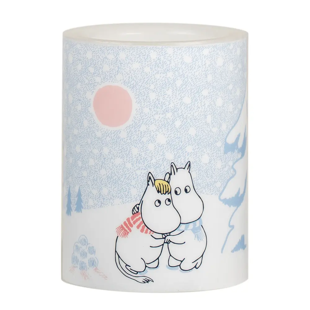 Mummi LED lys 10 cm la det snø