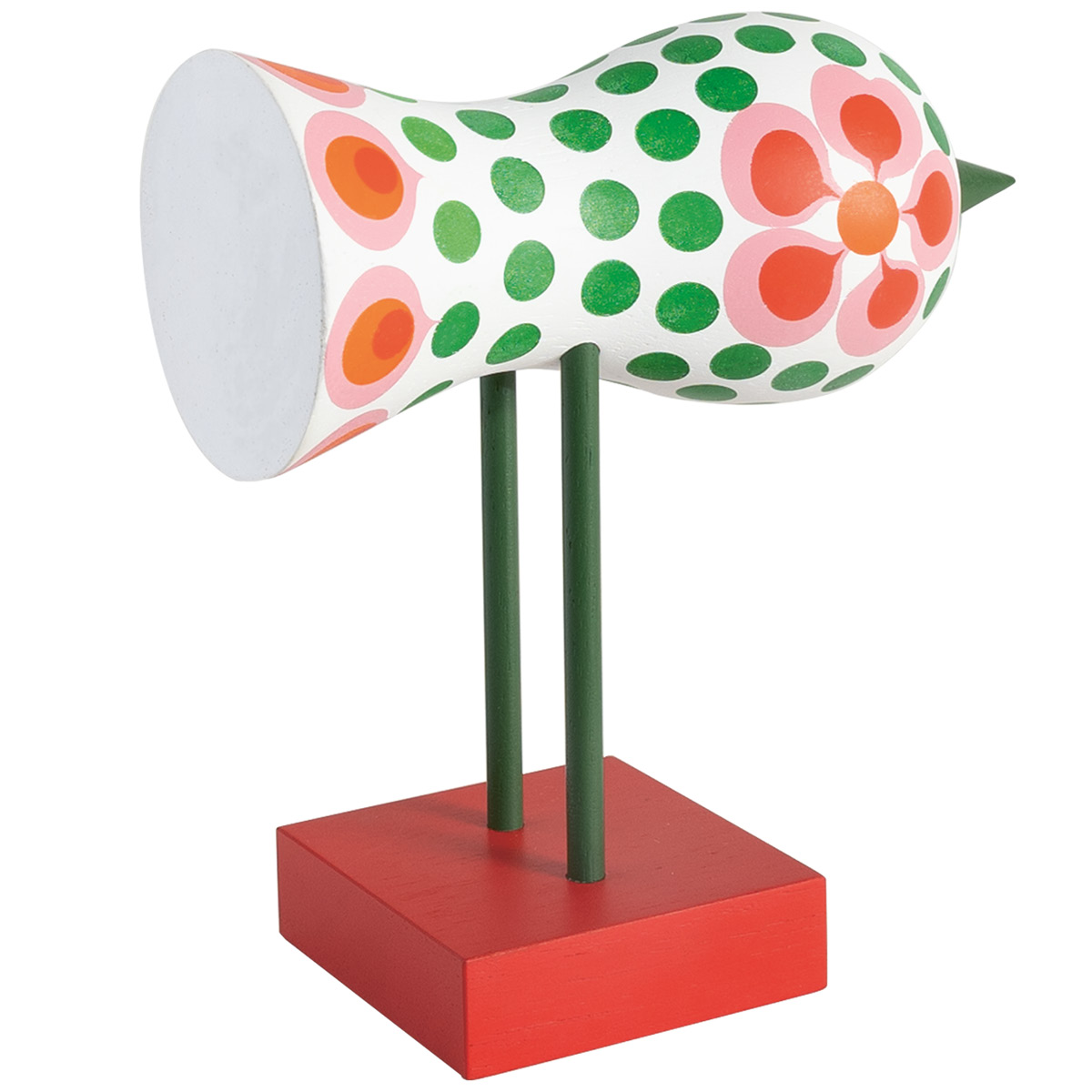 Design House Stockholm Birds 1967 no 6 16 cm rød/grønn