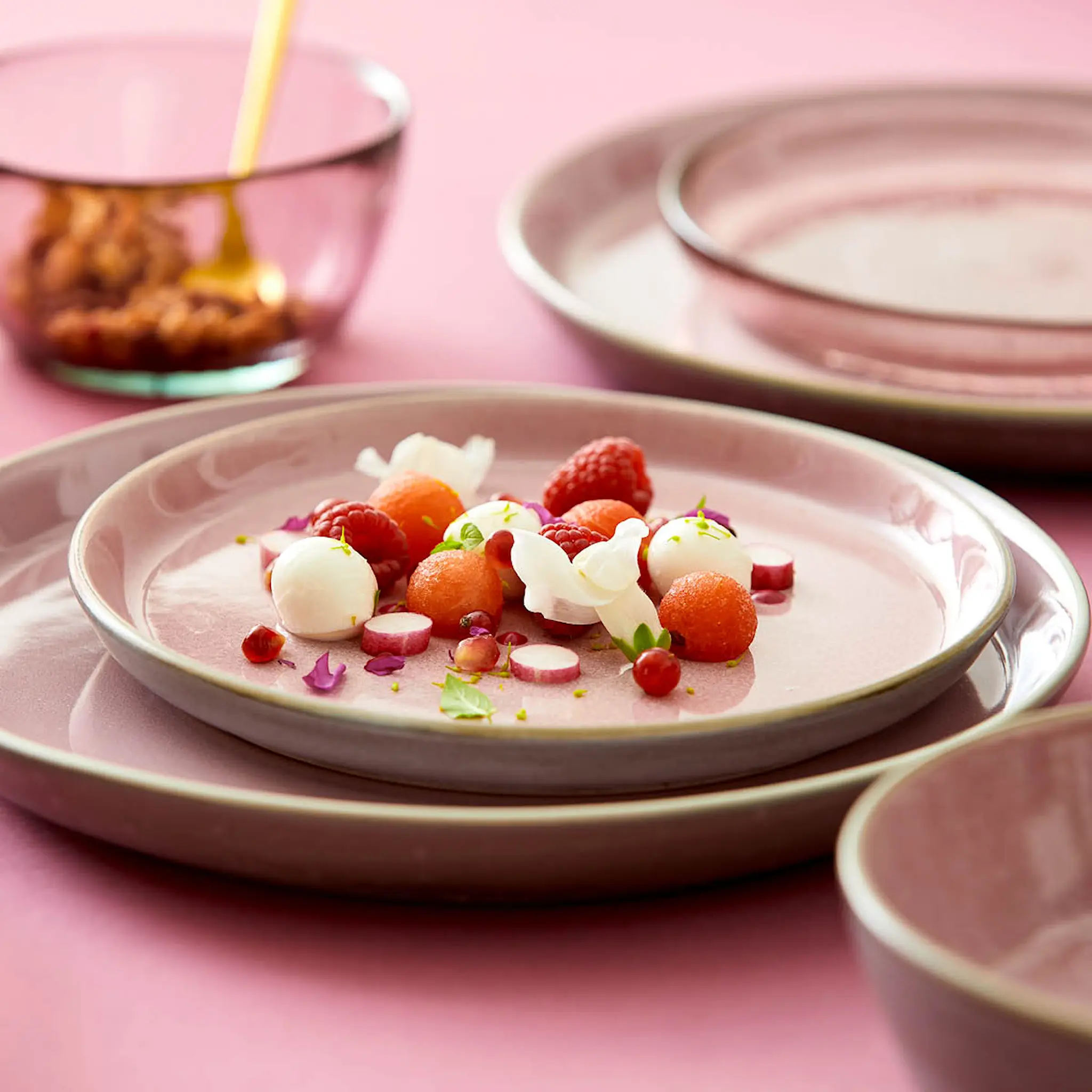 Bitz Tallrik Gastro 27 cm Grå/Rosa