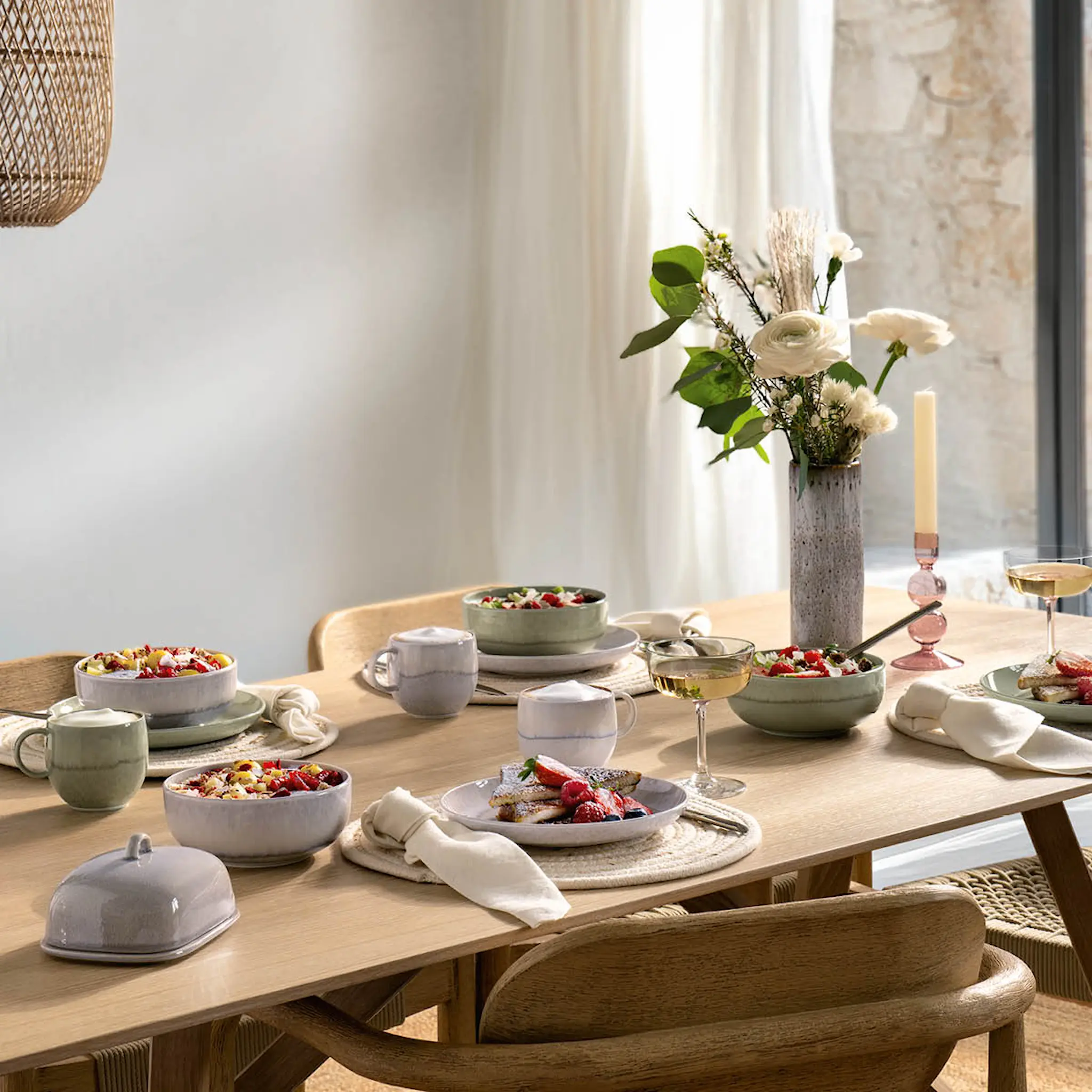 Villeroy & Boch Perlemor Alga frukostskål 53 cl grön