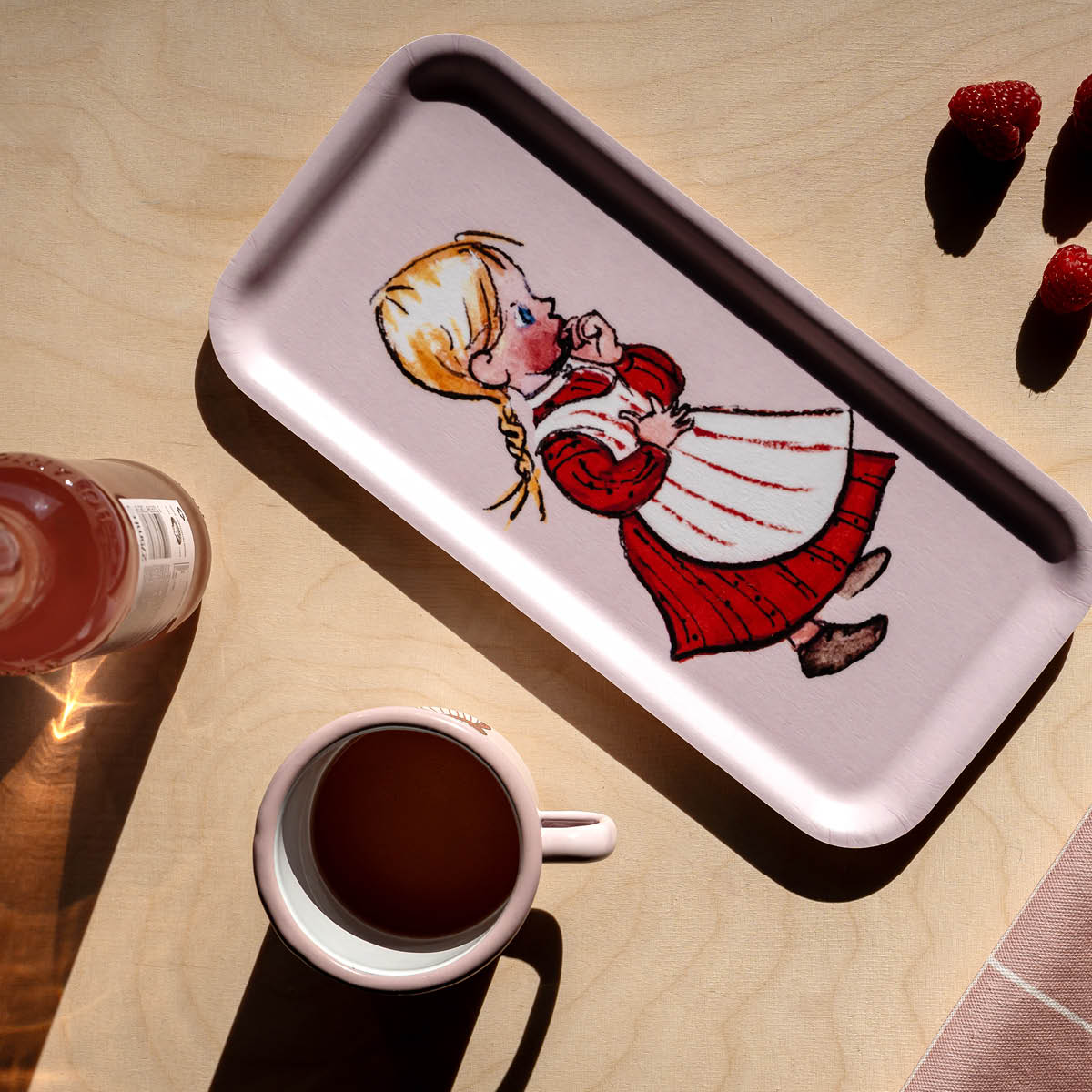 Muurla Eemeli Tarjotin Ida 27x13 cm Vaaleanpunainen