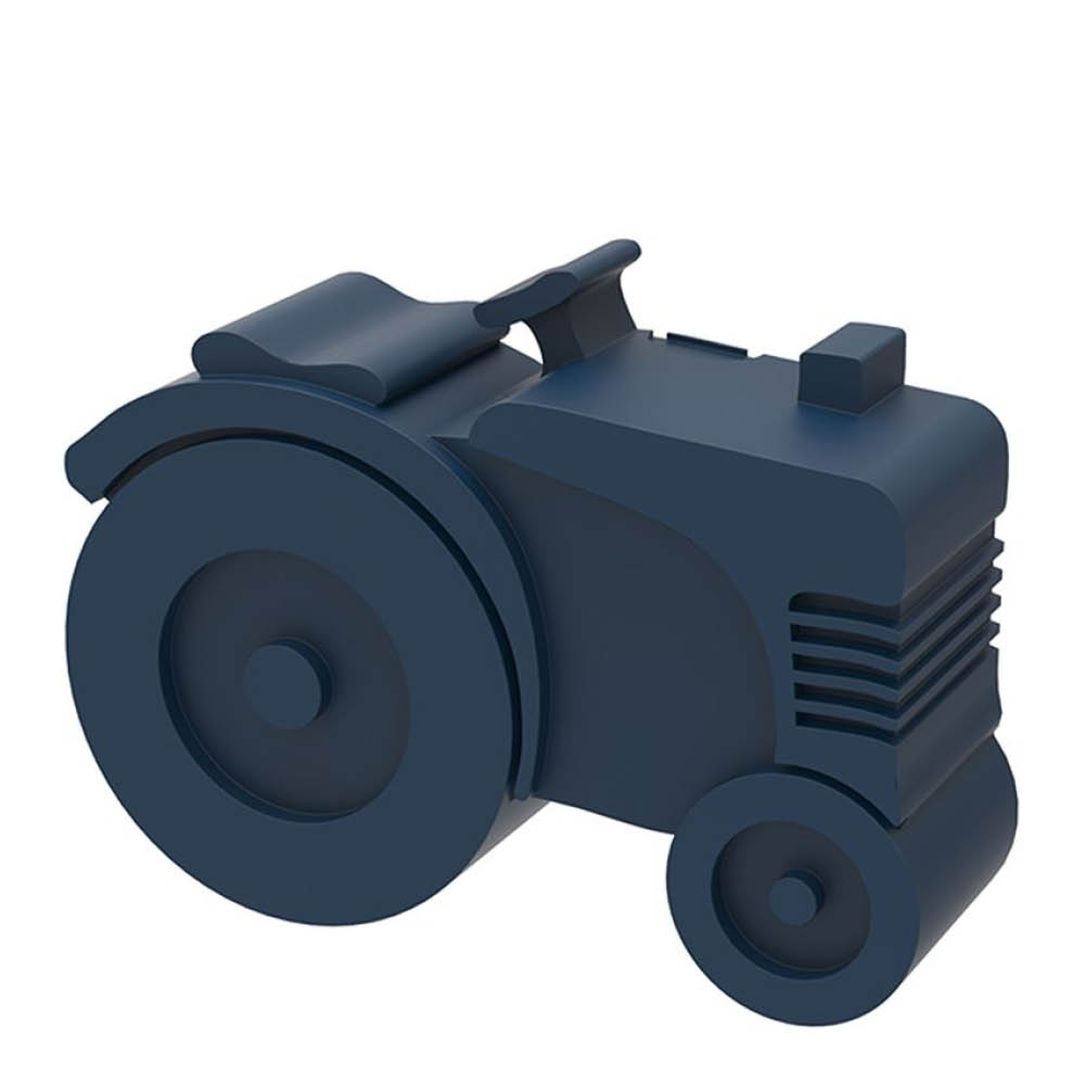 Blafre Matboks i plast traktor marineblå