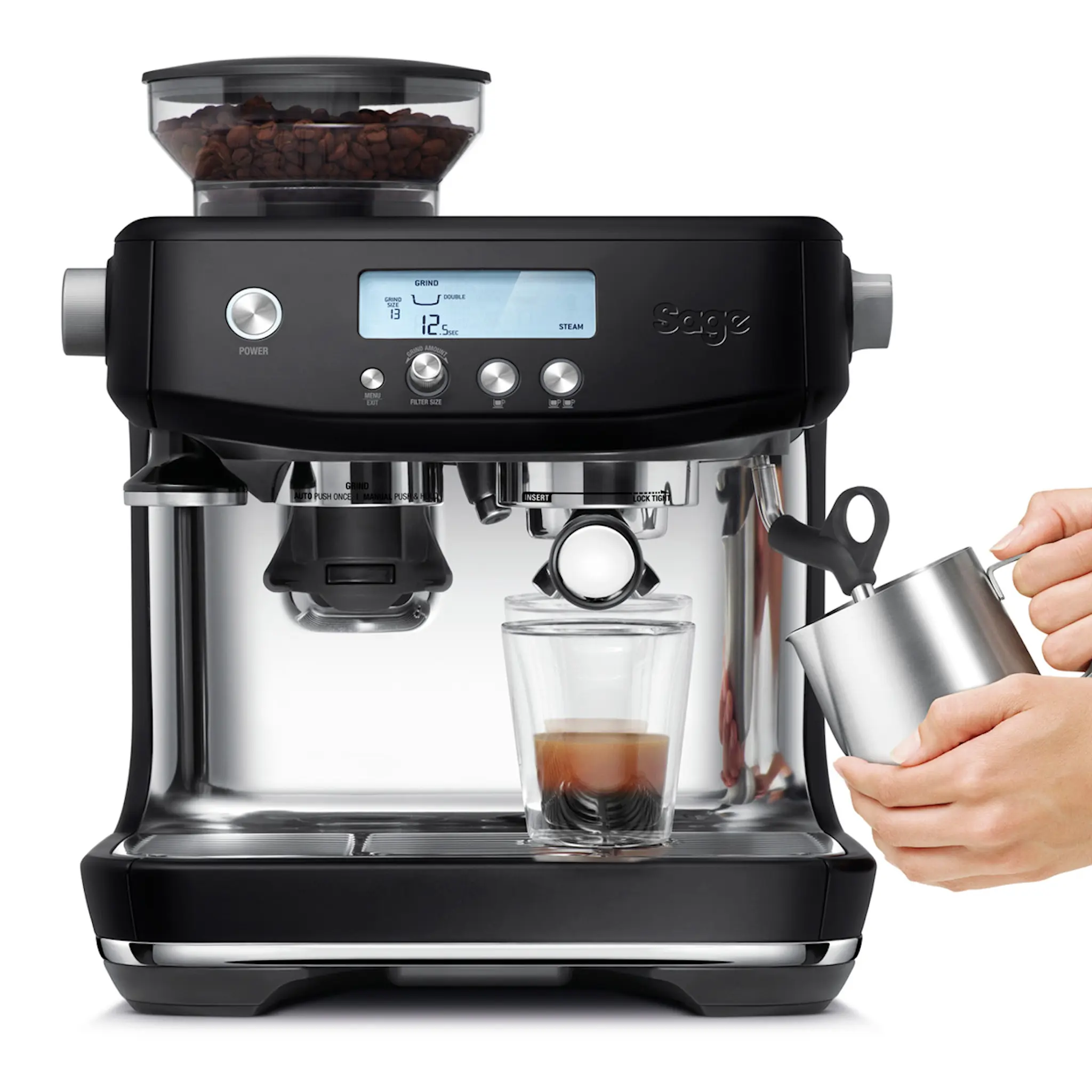 Sage Sage The Barista Pro Espressomaskin Black Truffle