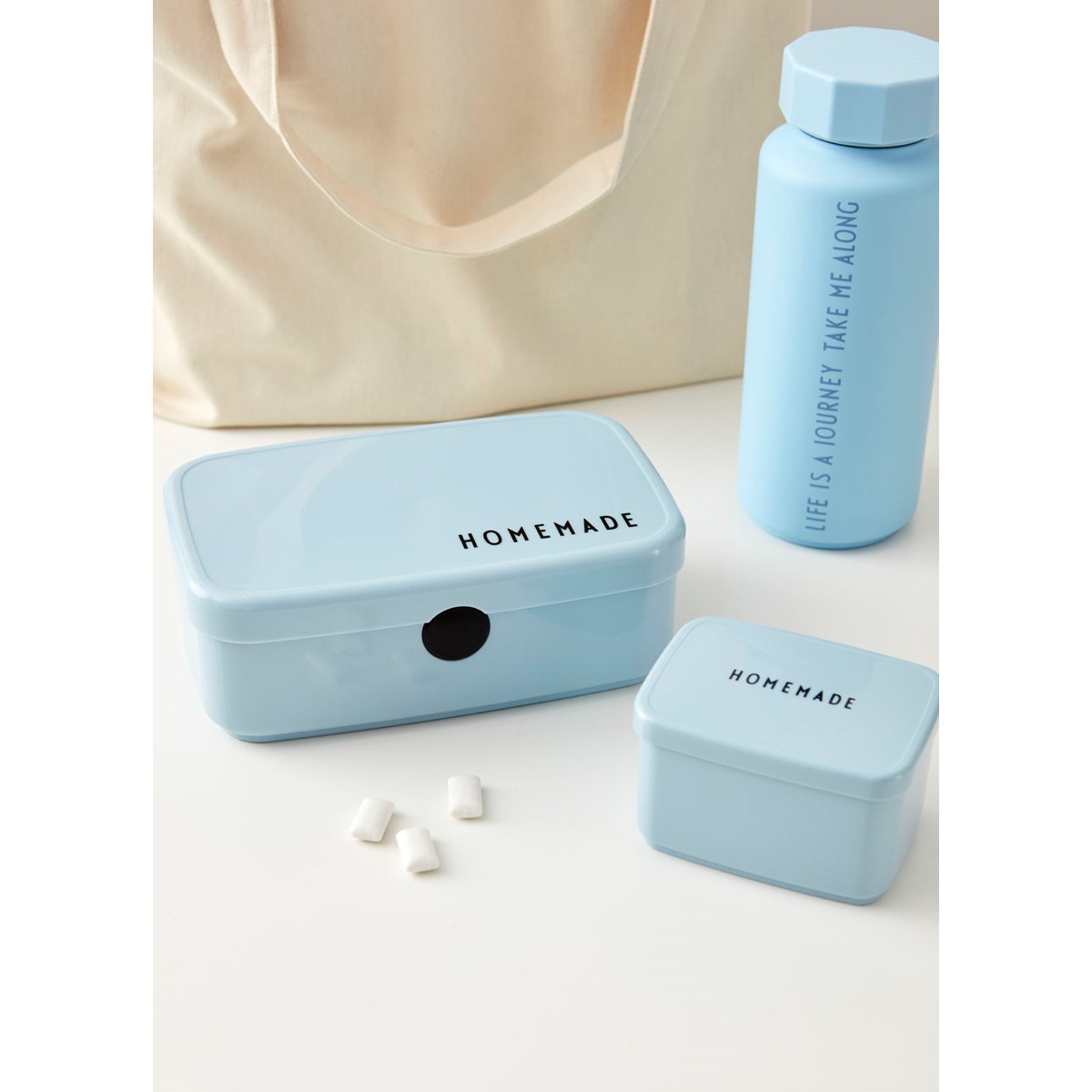 Design Letters Food&Lunch Lunchlåda 18x11 cm Ljus Blå