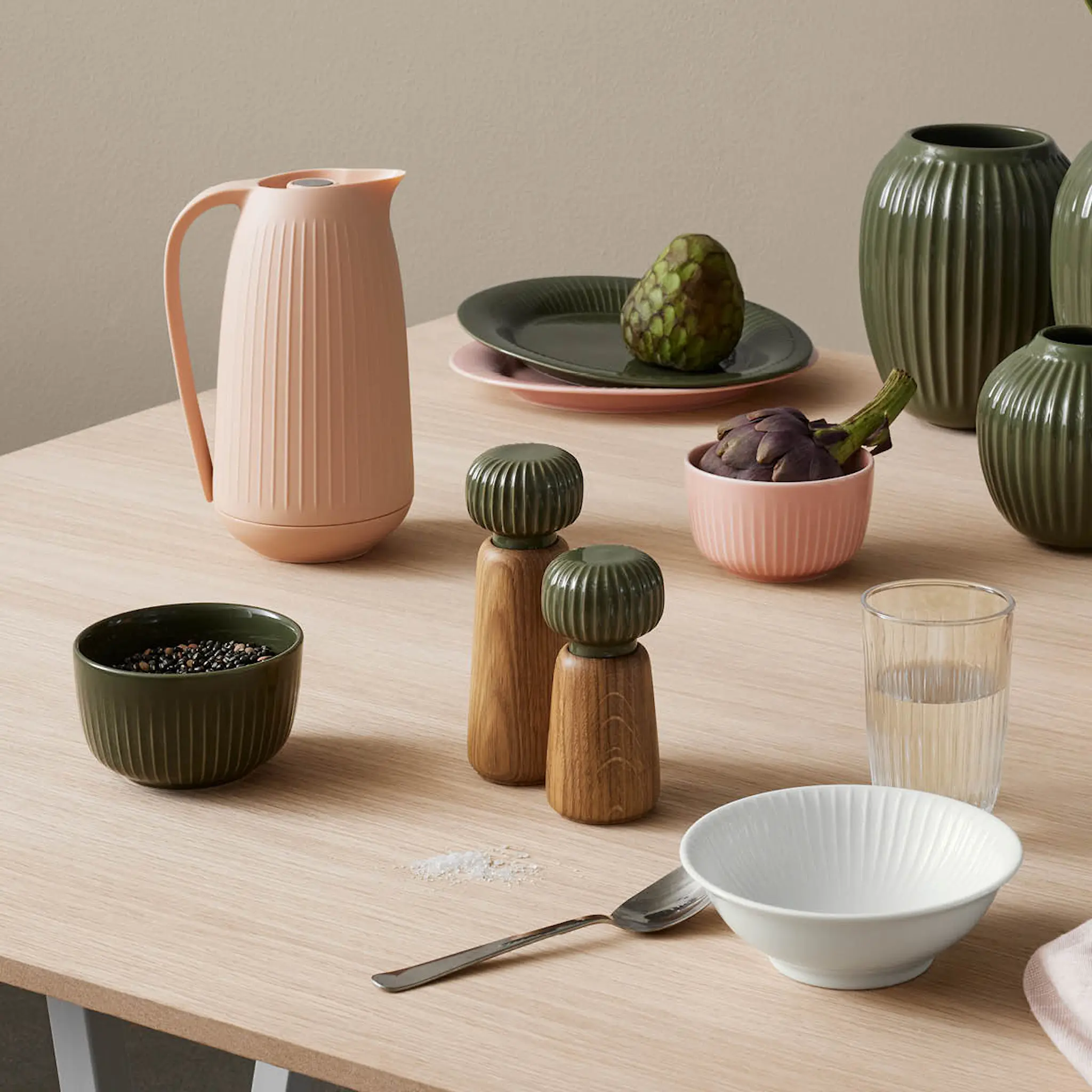 Kähler Hammershøi Maustemylly 18,5 cm Tummanvihreä