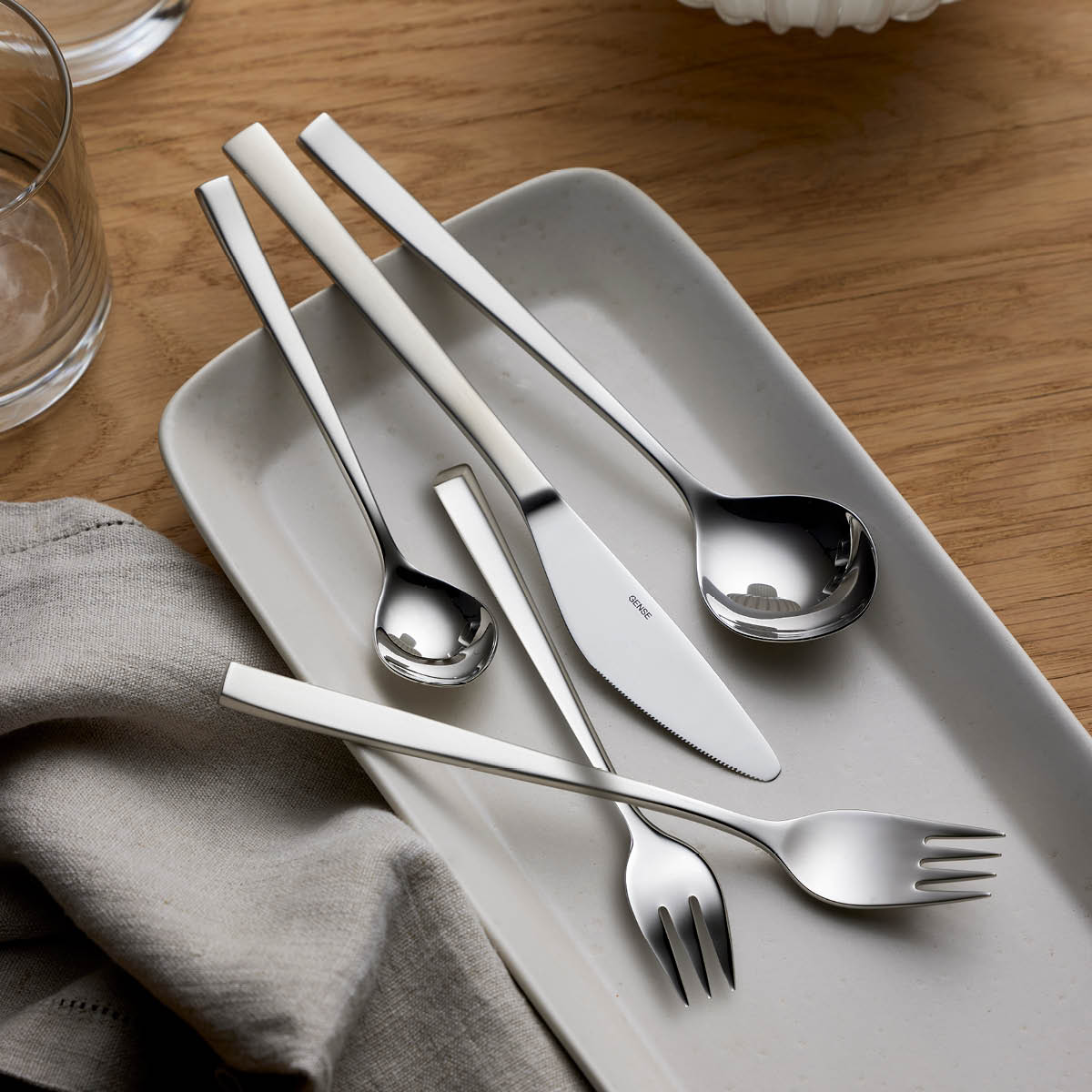 Gense Fuga bestikksett 60 deler matt/blankt stål