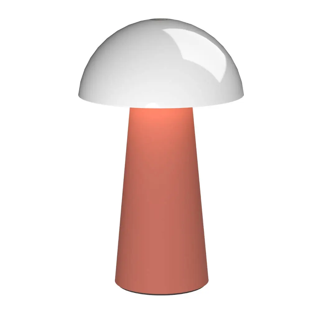 Bello bærbar LED-bordlampe 12x19,6 cm terrakotta