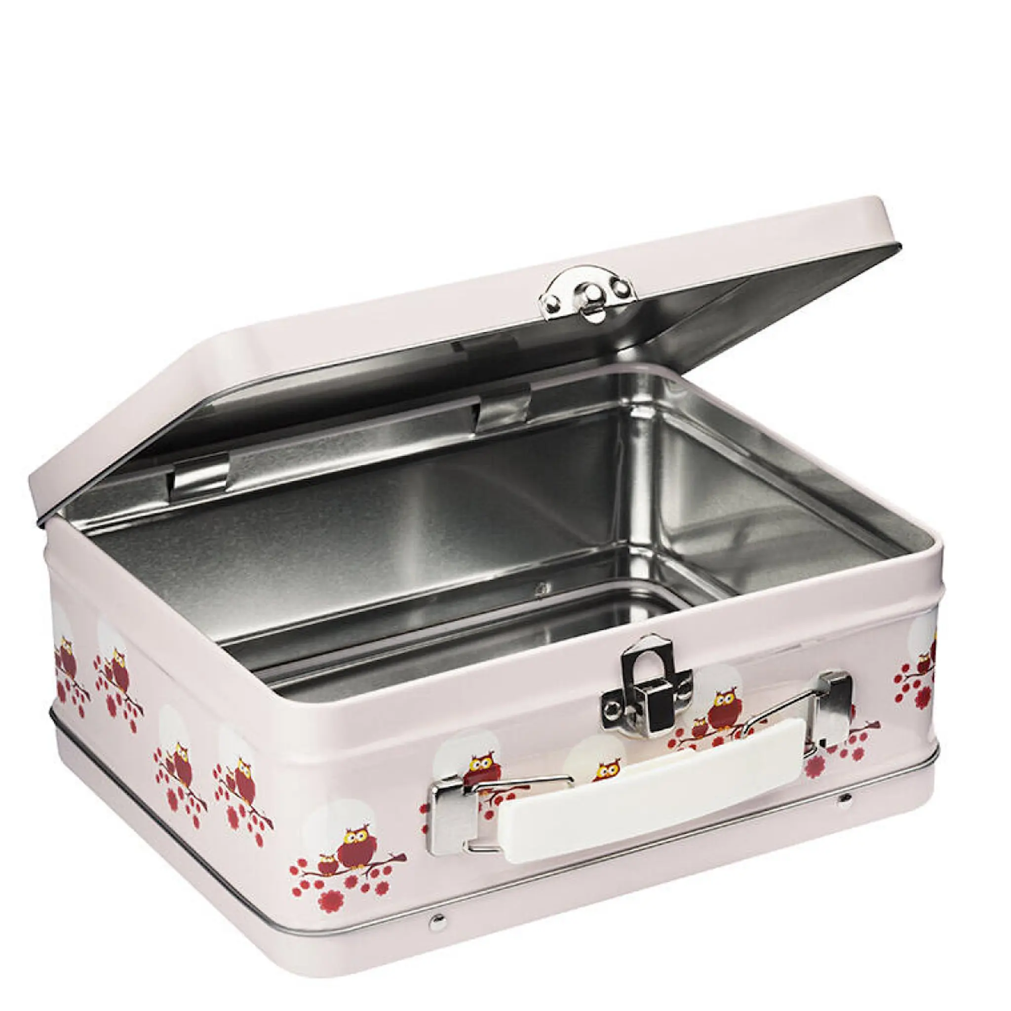 Blafre Uggla plåtväska 19x16 cm rosa