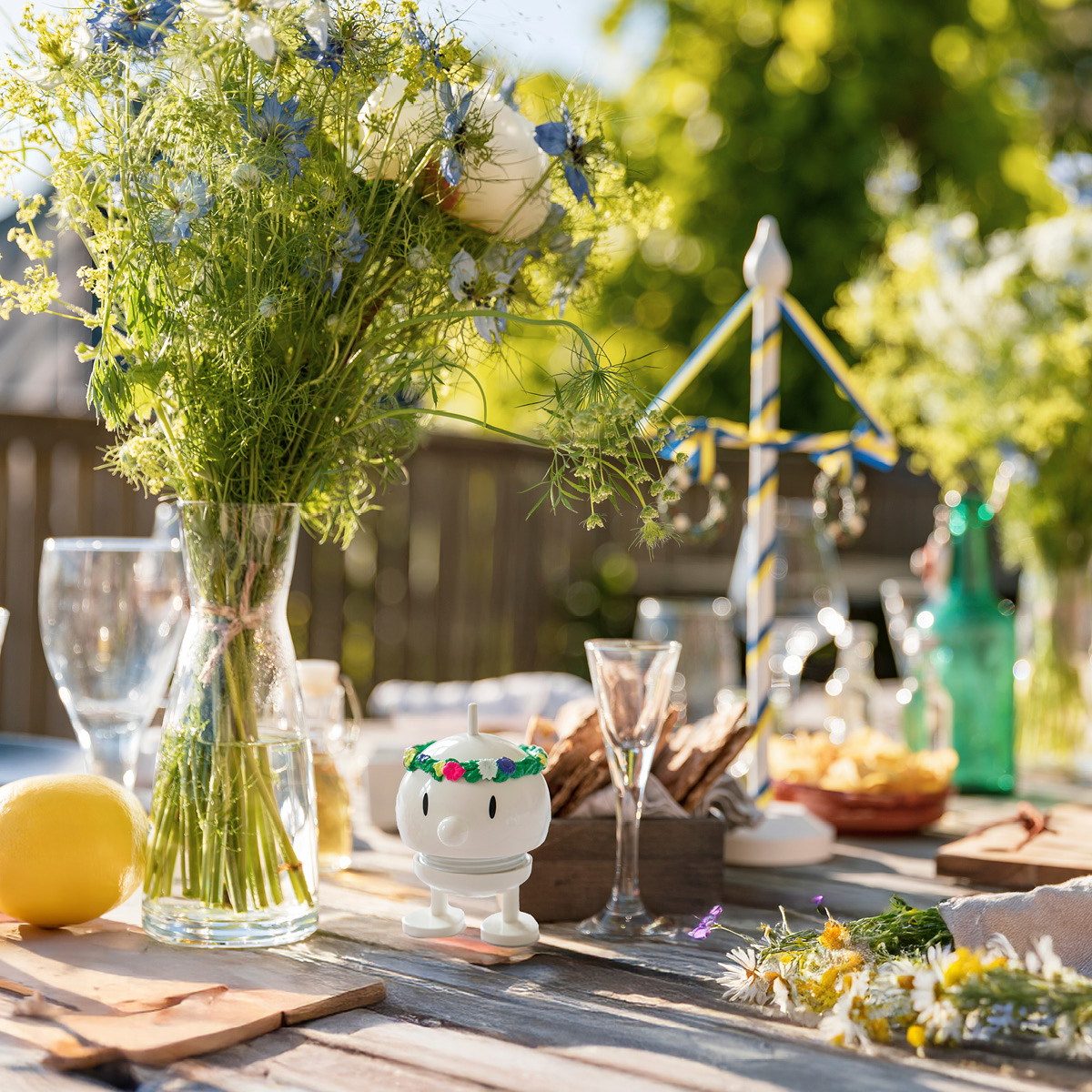 Hoptimisten Bumble midsommar liten hvit