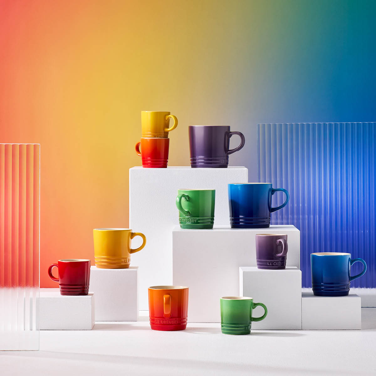 Le Creuset Rainbow espressokrus 10 cl 6 stk