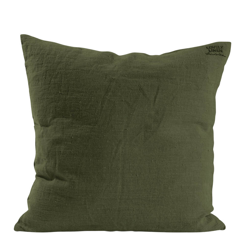 Lovley Linen Lovely putetrekk lin 50x50 cm Jeep Green