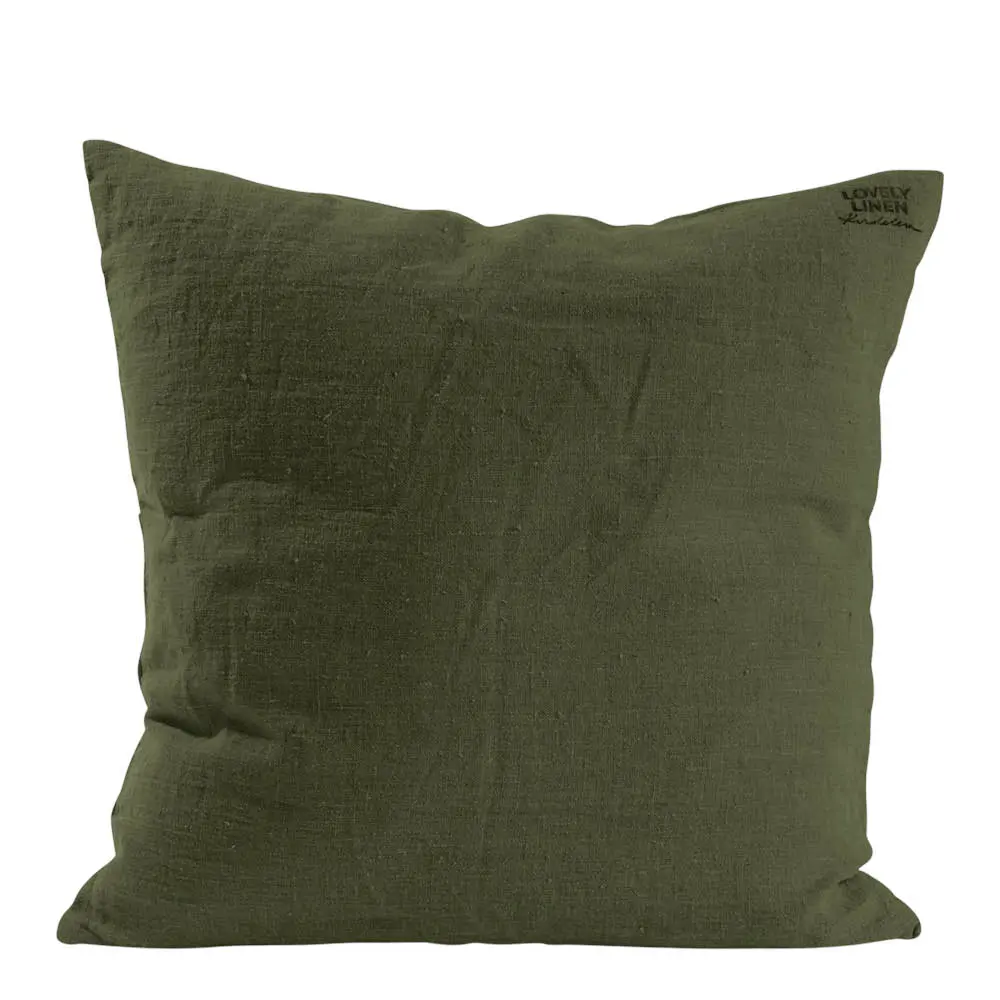 Lovely putetrekk lin 50x50 cm Jeep Green