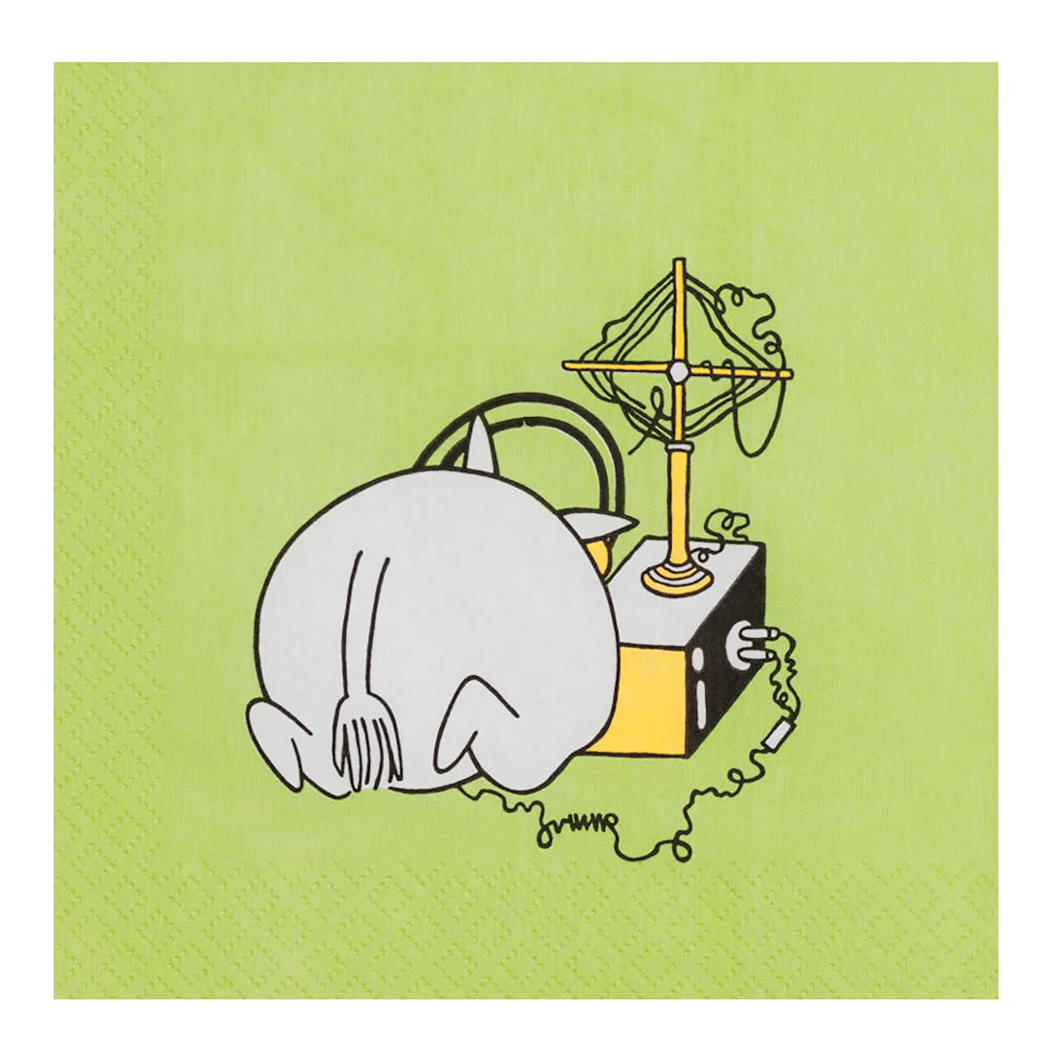 Moomin Arabia Muumi Servetti Muumipeikko 33x33 cm 20 kpl Vihre