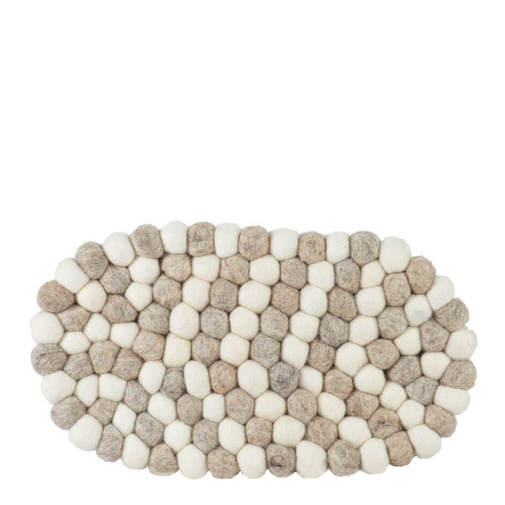 Holmen Dakota Pannunalunen 33x18 cm Hiekka/Valkoinen