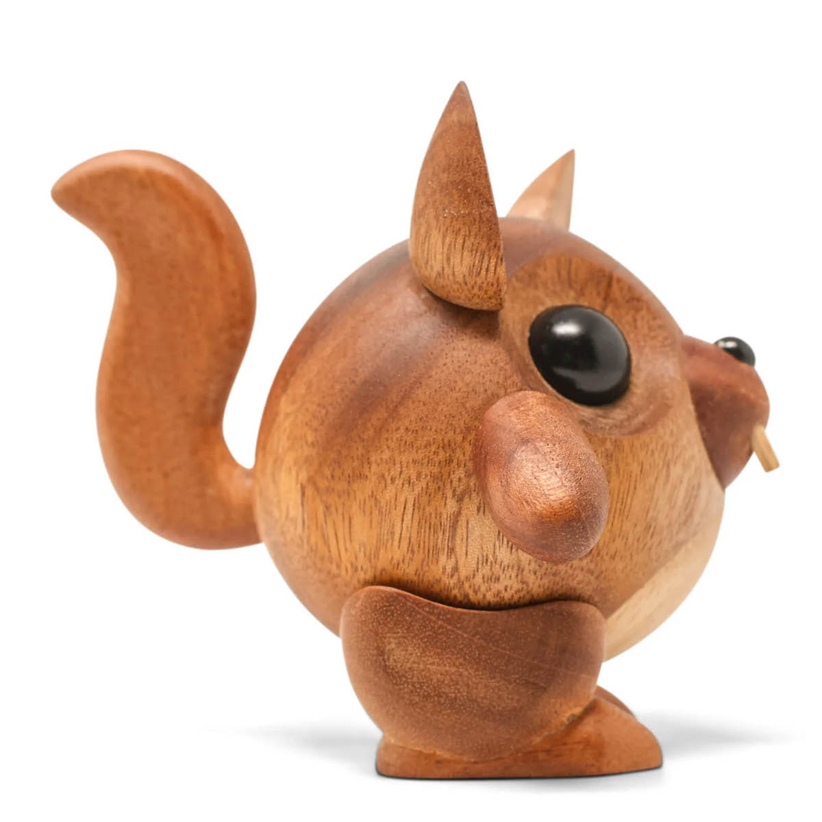 FableWood Puufiguuri Orava Egon 10 cm Mahonki/Kumipuu