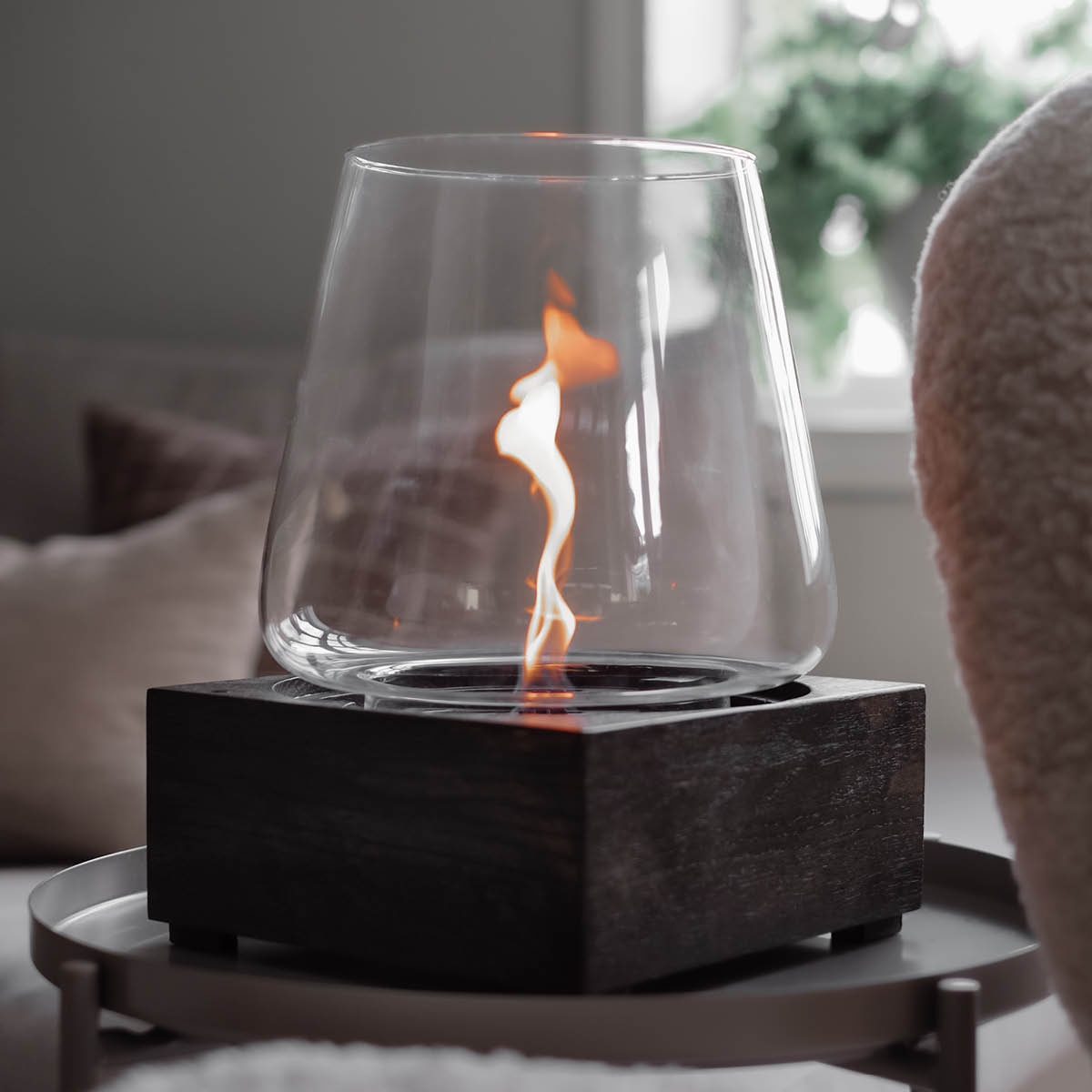 Tenderflame Poppy lykt B24 cm svart