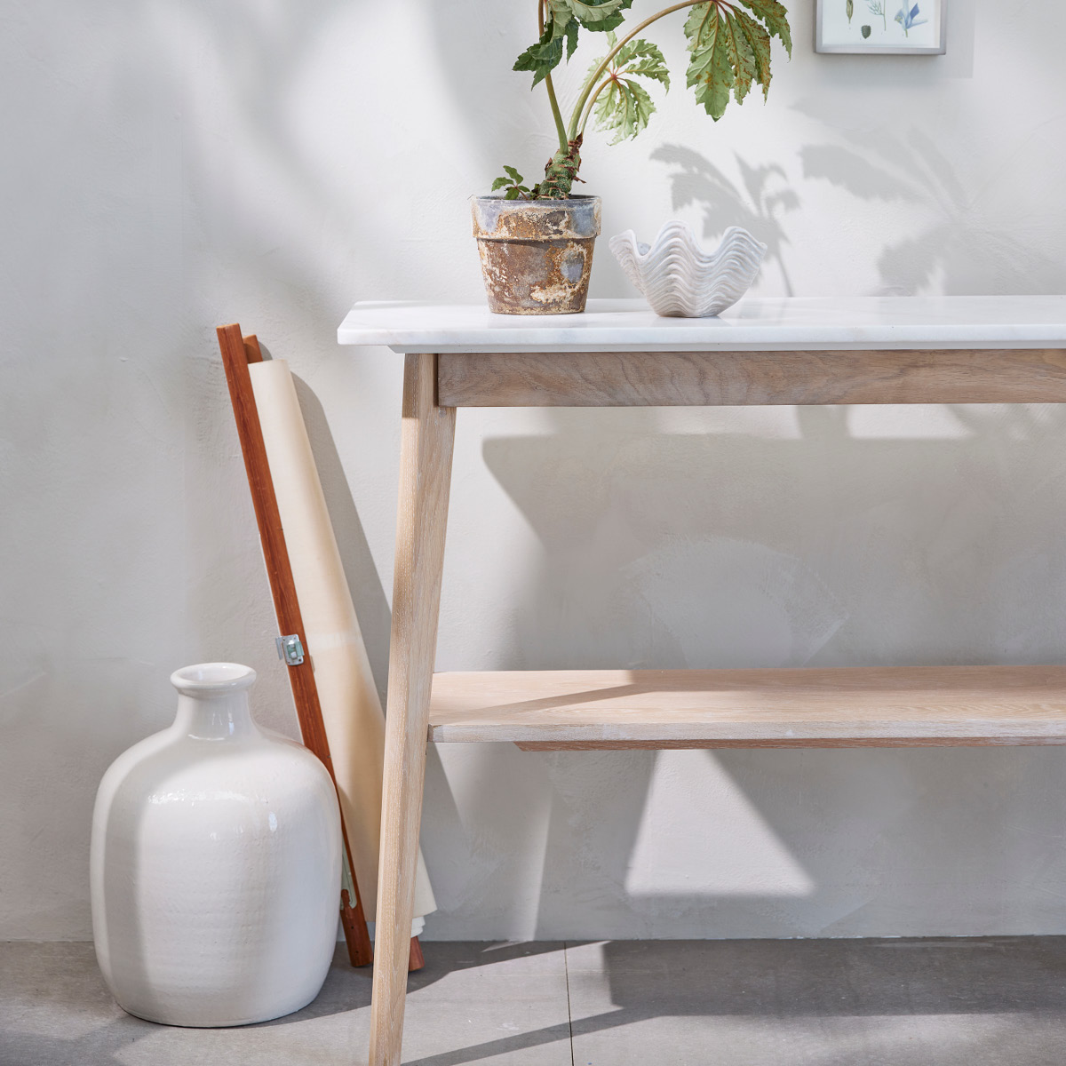 Lene Bjerre Vasilia dekorasjonsvase 39,5x29 cm råhvit