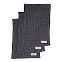 Big Waffle tvättlapp 25x40 cm 3-pack dark grey