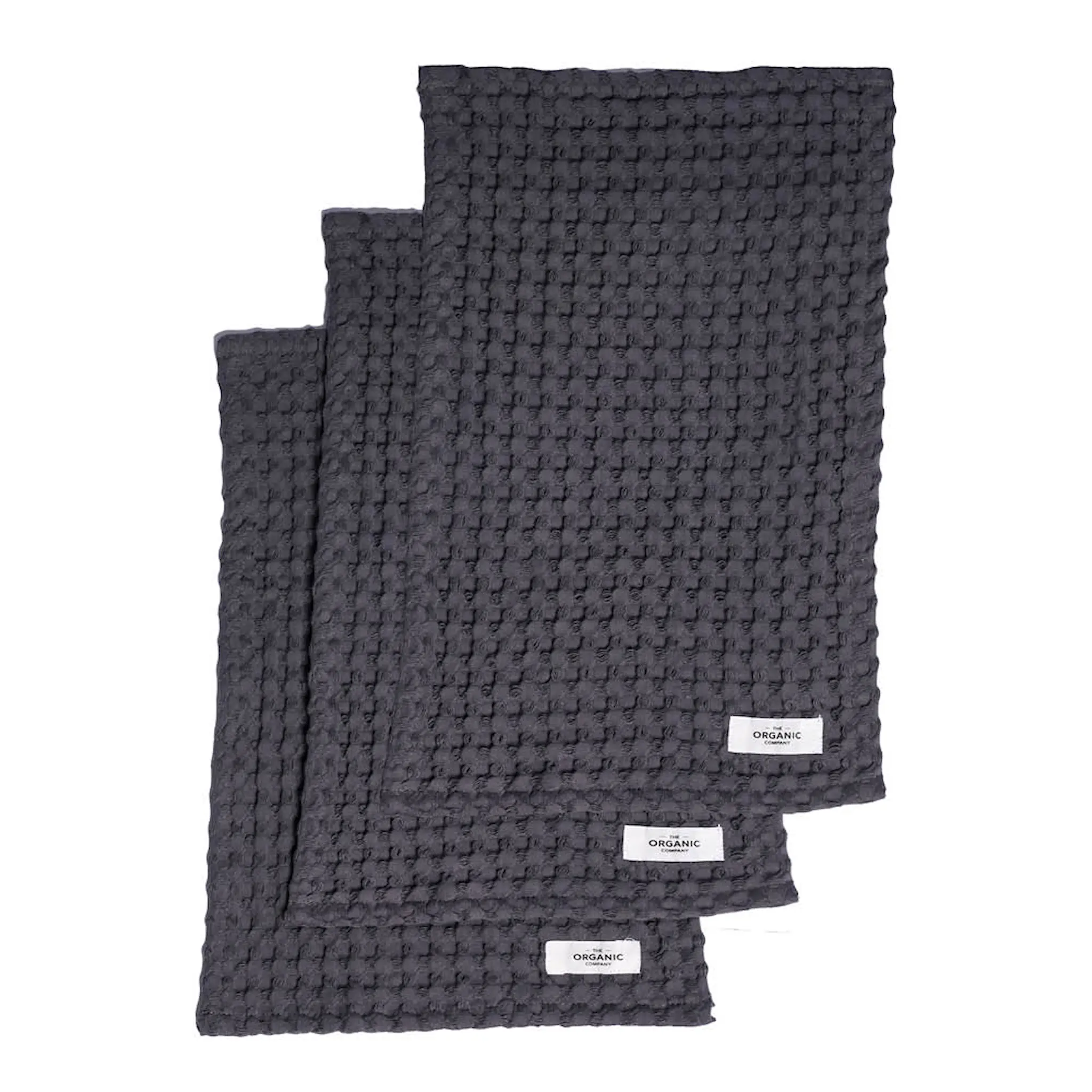The Organic Company Big Waffle pesulappu 25x40 cm 3 kpl dark green