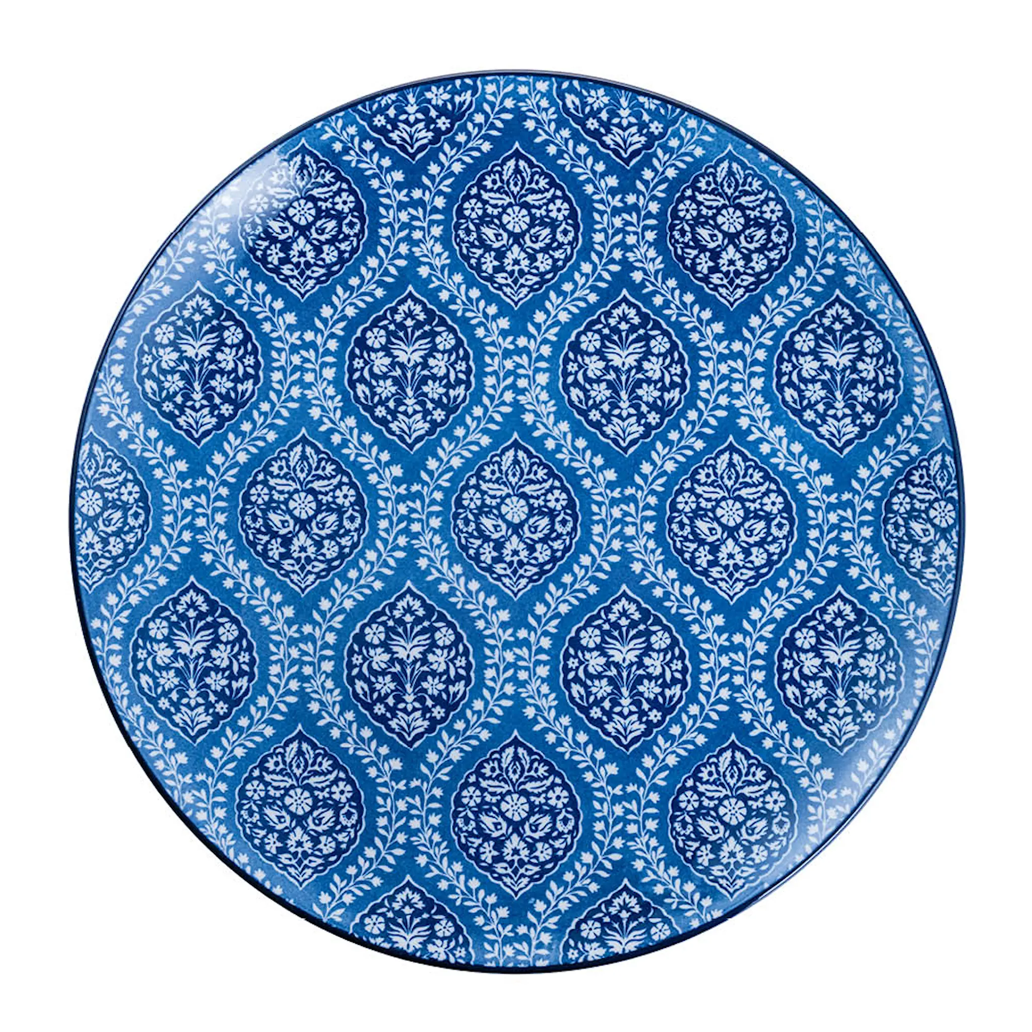 Stiernholm Sakura tallerken 26,5 cm blå/hvit
