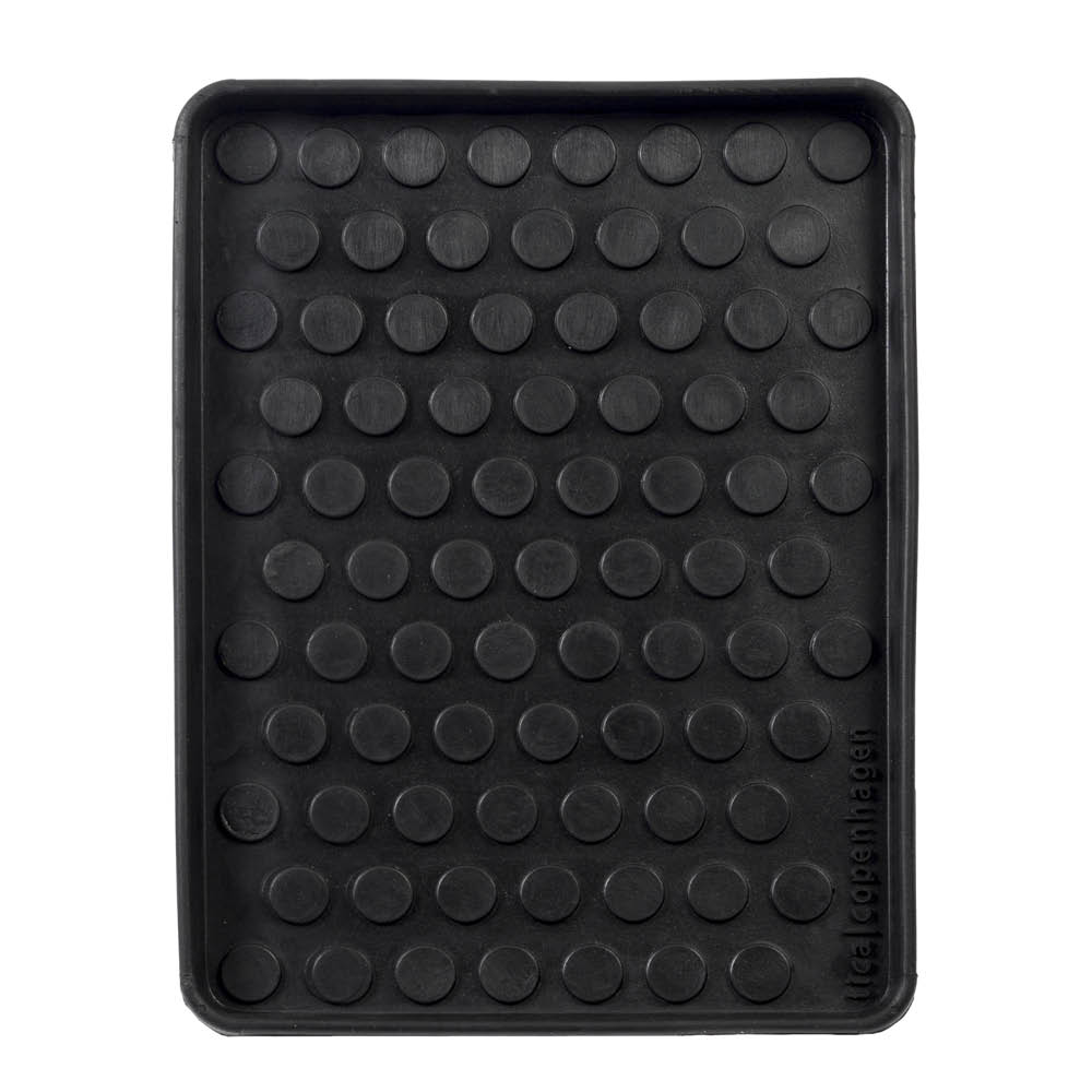 Tica Copenhagen Dot sko- og støvelbrett 28x38x3 cm svart