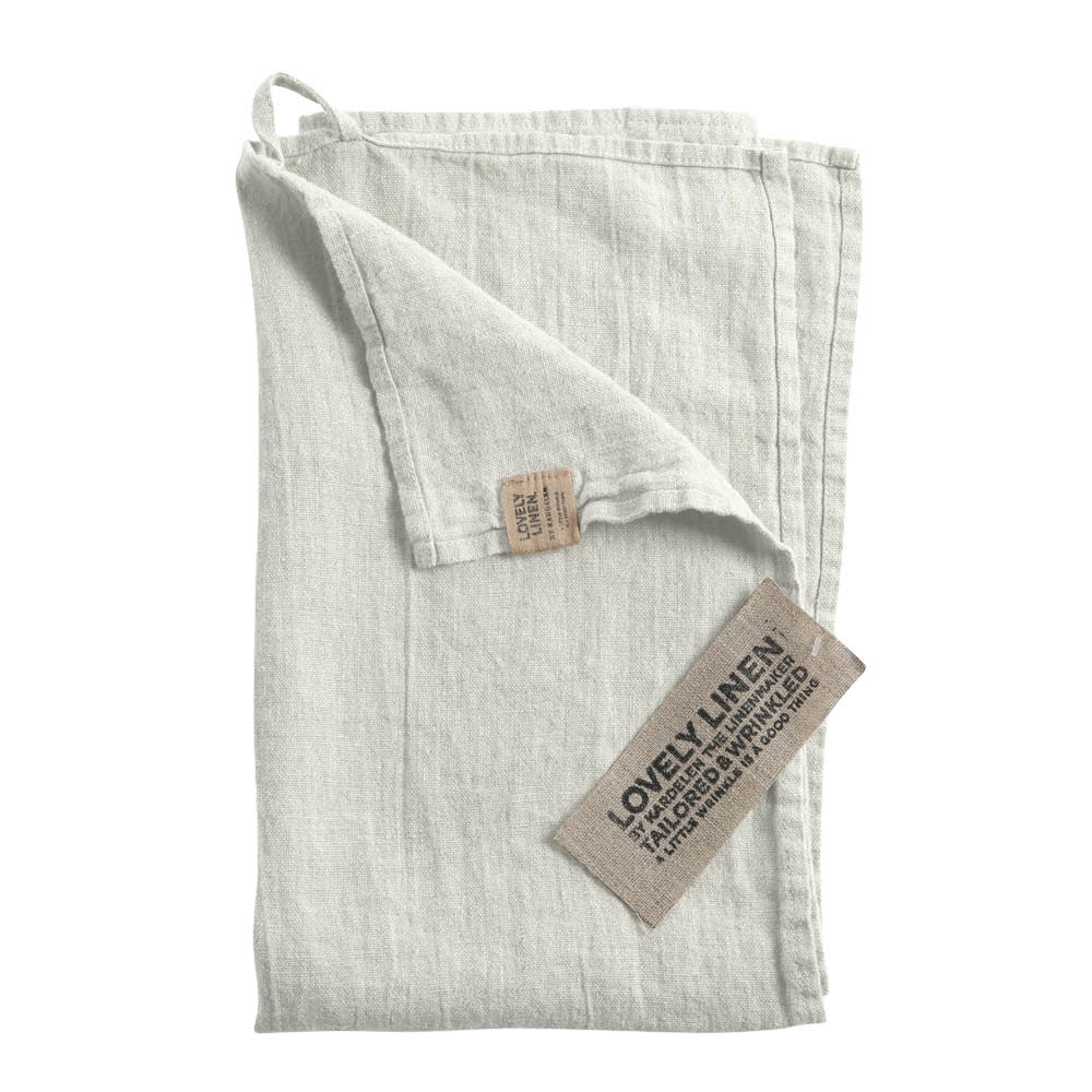 Lovely Linen Lovely kjøkkenhåndkle lin 45x70 cm Light Grey